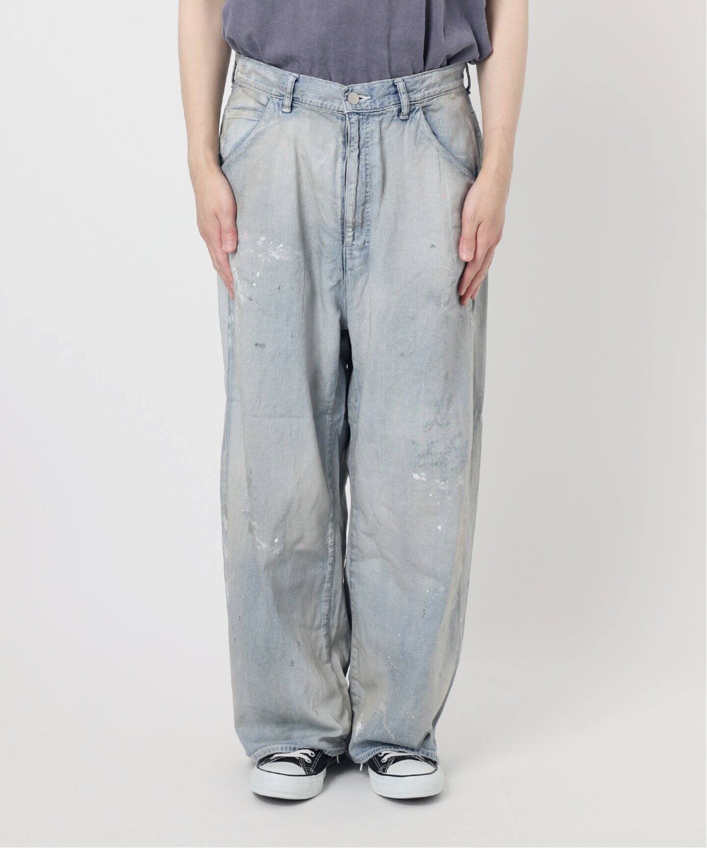 ANCELLM / アンセルム LIGHT OZ WIDE STRAIGHT DENIM PAN（デニム 