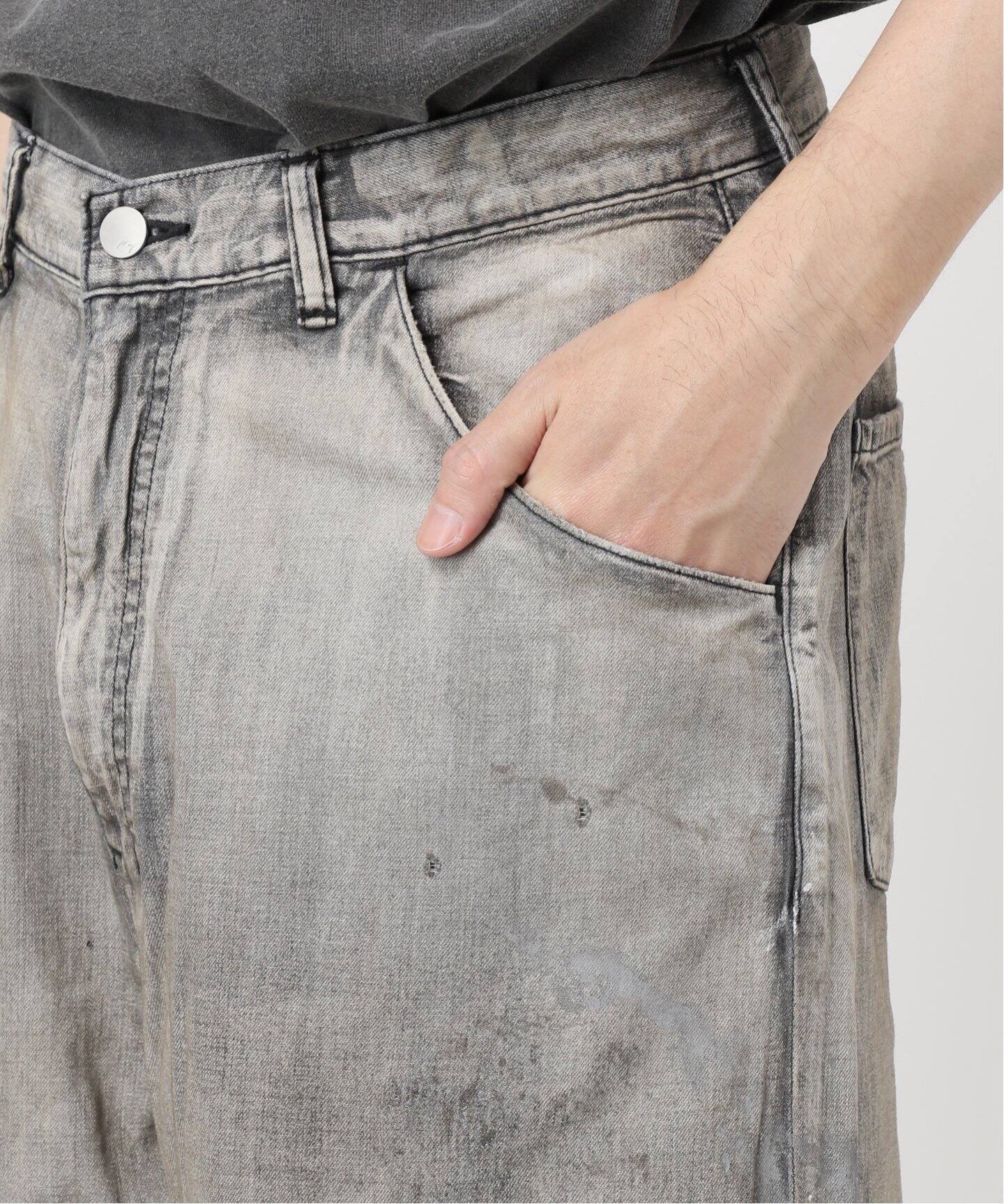 ANCELLM / アンセルム LIGHT OZ WIDE STRAIGHT DENIM PAN