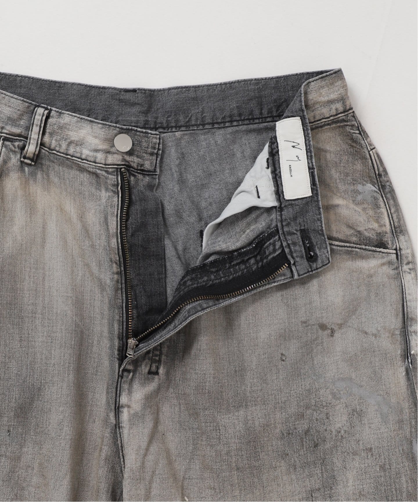 ancellm LIGHT OZ WIDE STRAIGHT DENIM デニム ANCELLM LIGHT OZ WIDE STRAIGHT DENIM PANTS 2色展開 - Maiden