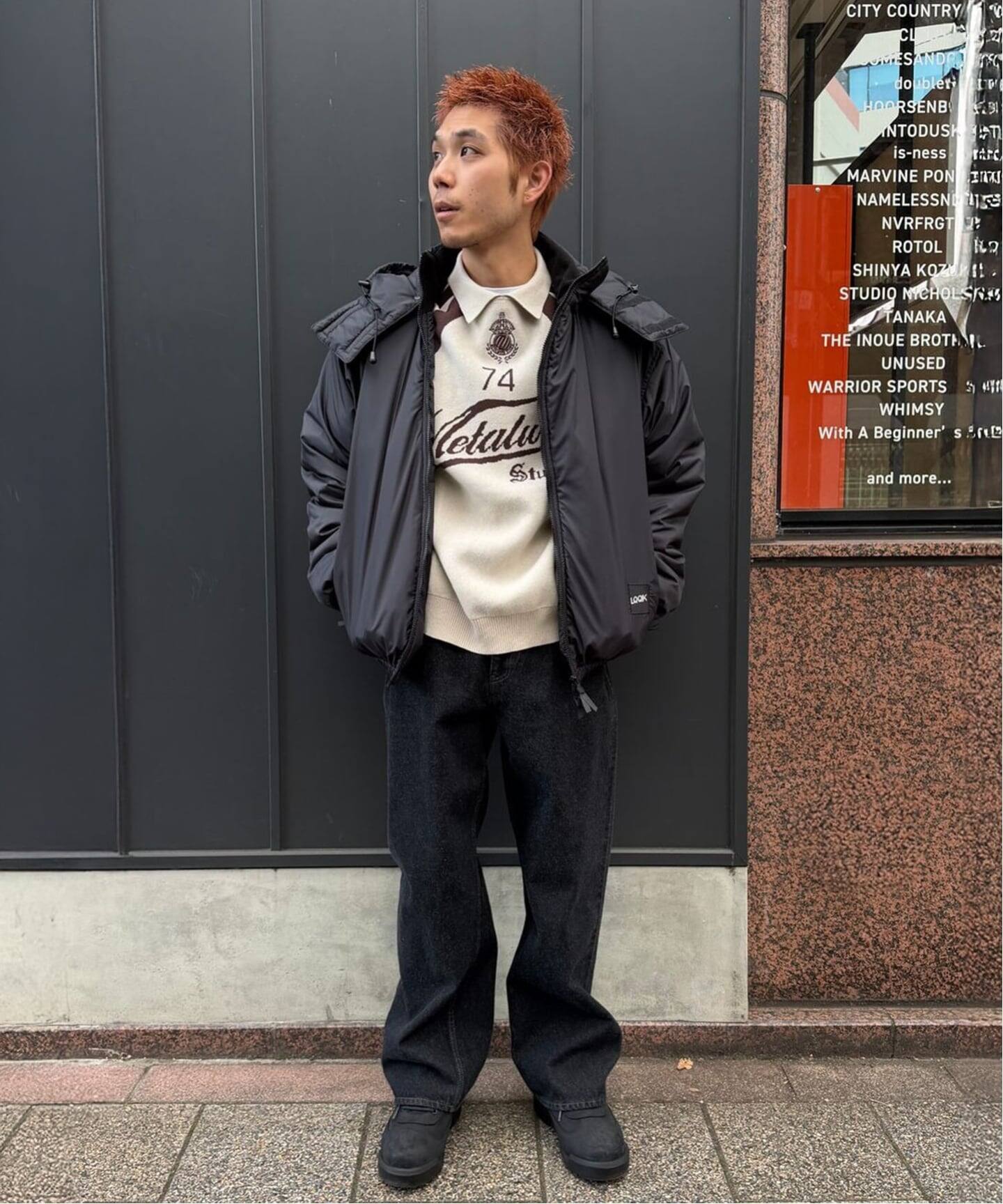 STABILIZER GNZ / スタビライザージーンズ waist overall/chacoal bla