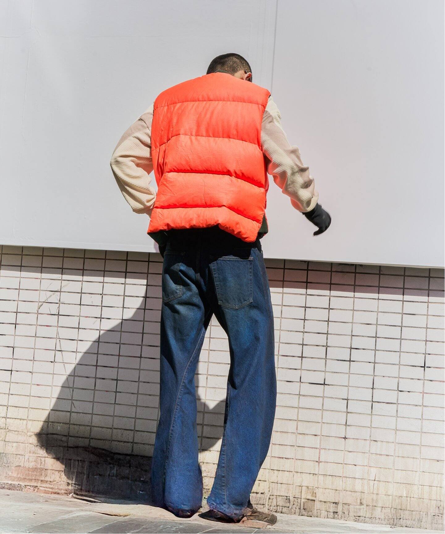NVRFRGT × WISM別注 3D TWISTED WIDE LEG JEANS（デニムパンツ