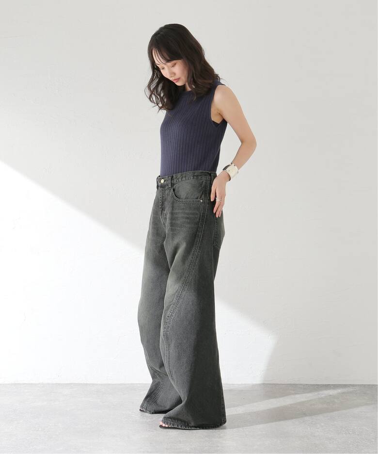 NVRFRGT × WISM別注 3D TWISTED WIDE LEG JEANS（デニムパンツ 