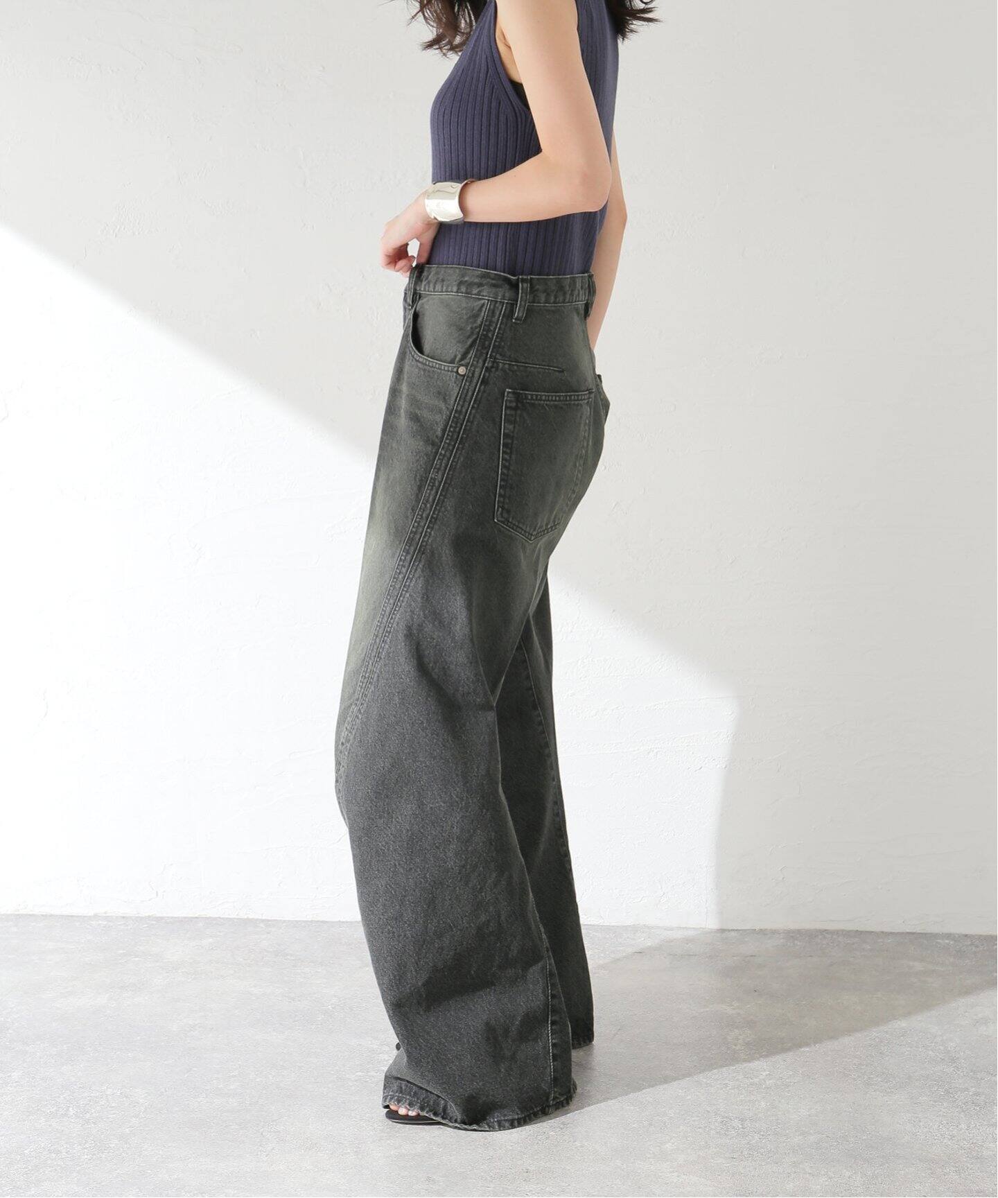 NVRFRGT × WISM別注 3D TWISTED WIDE LEG JEANS（デニムパンツ