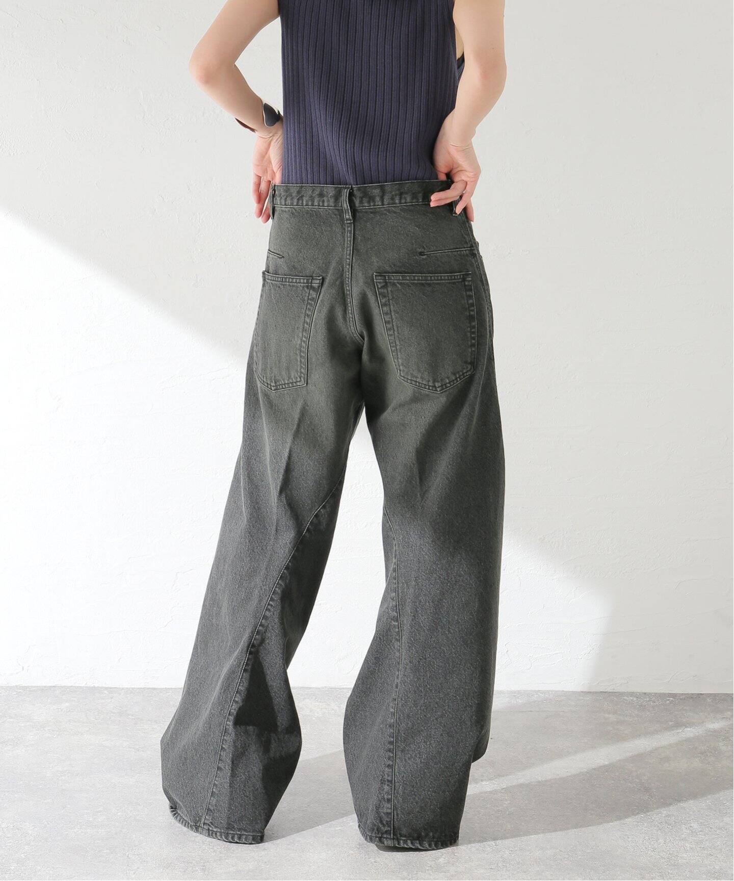NVRFRGT × WISM別注 3D TWISTED WIDE LEG JEANS（デニムパンツ