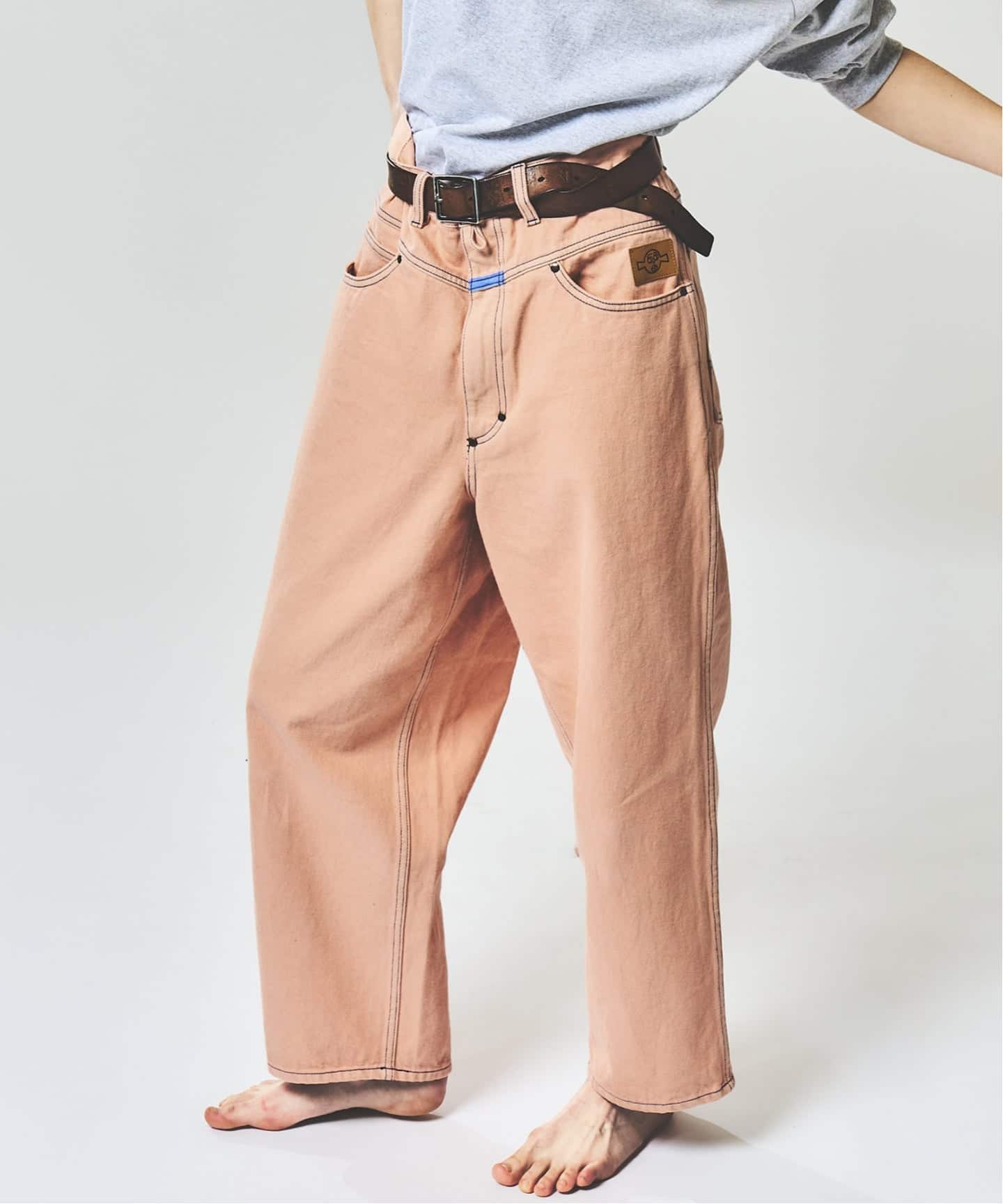 gourmet jeans × WISM RIVETED SHERBETORANGE（デニムパンツ・ジーンズ