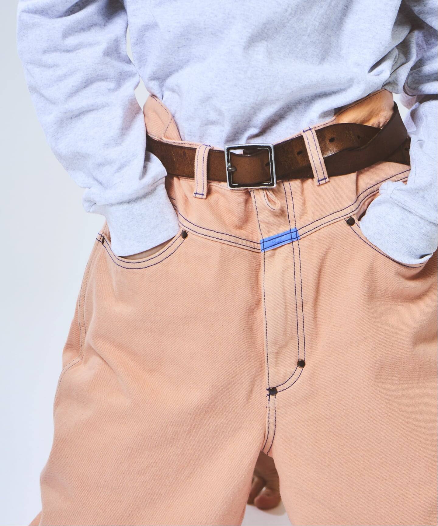 gourmet jeans × WISM RIVETED SHERBETORANGE（デニムパンツ・ジーンズ 