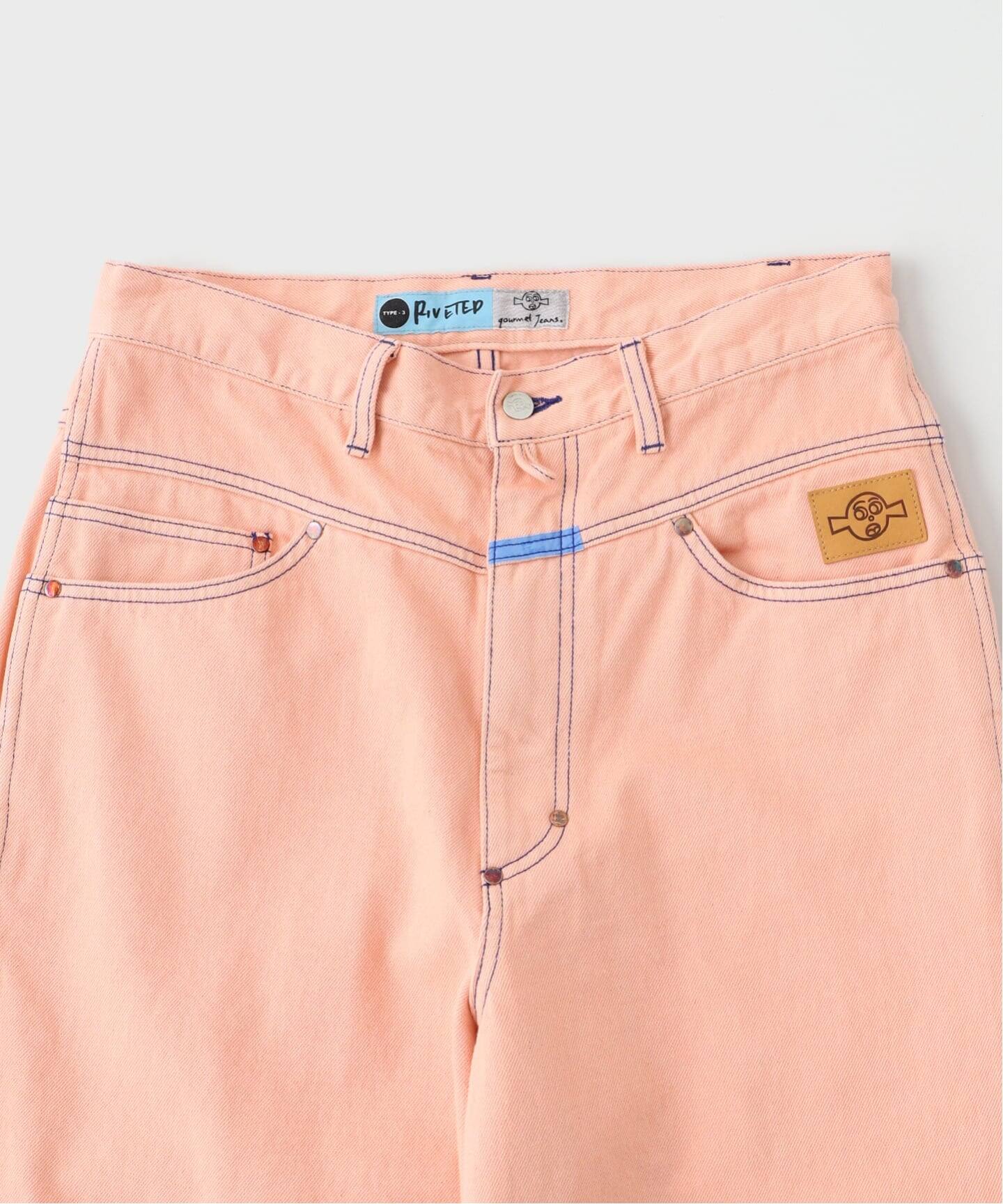 gourmet jeans × WISM RIVETED SHERBETORANGE（デニムパンツ・ジーンズ