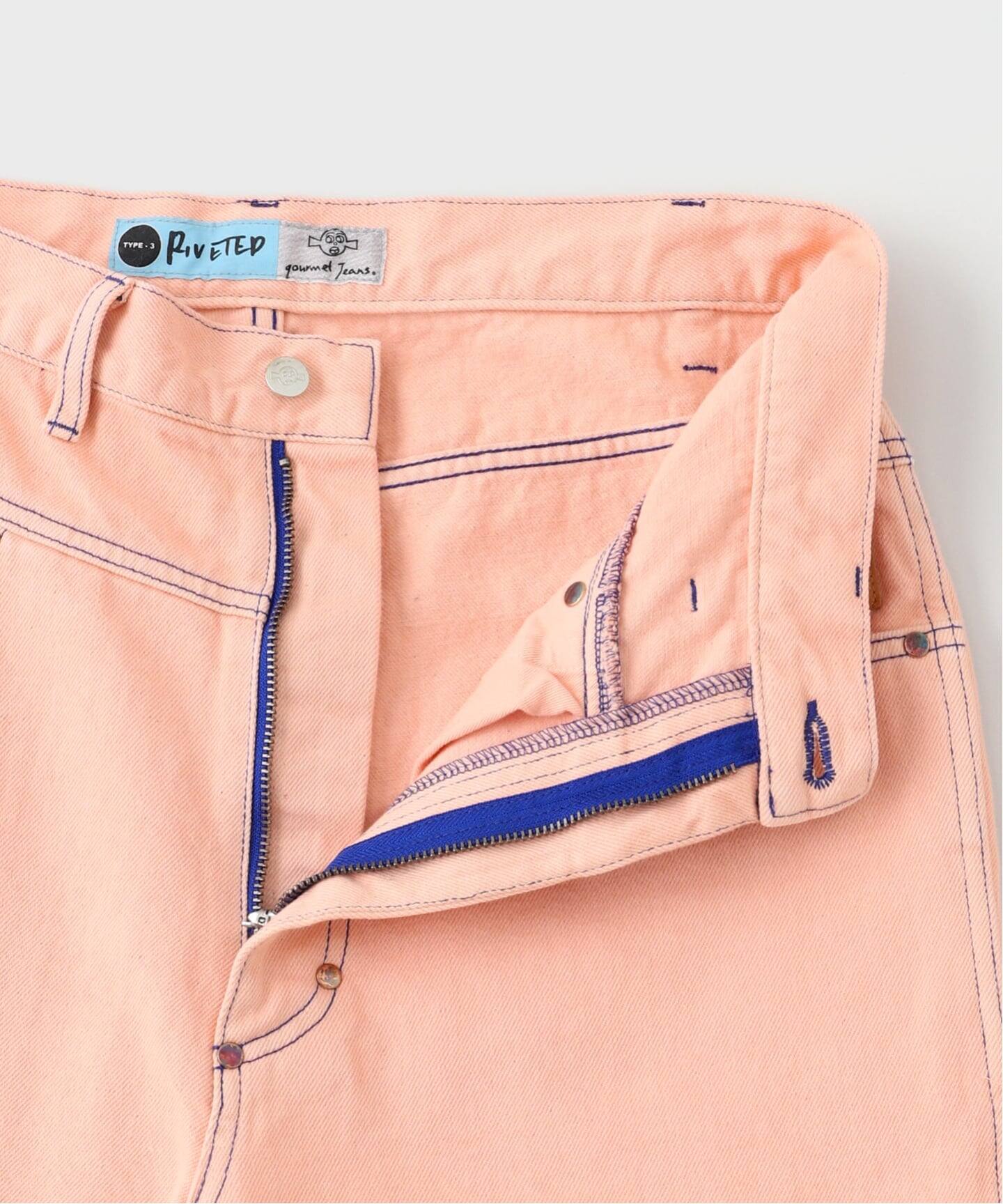gourmet jeans × WISM RIVETED SHERBETORANGE（デニムパンツ・ジーンズ 