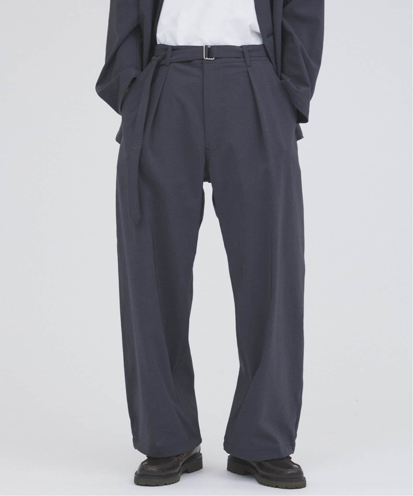 RENU / レニュー ベルテッドパンツ / セットアップ対応（スラックス