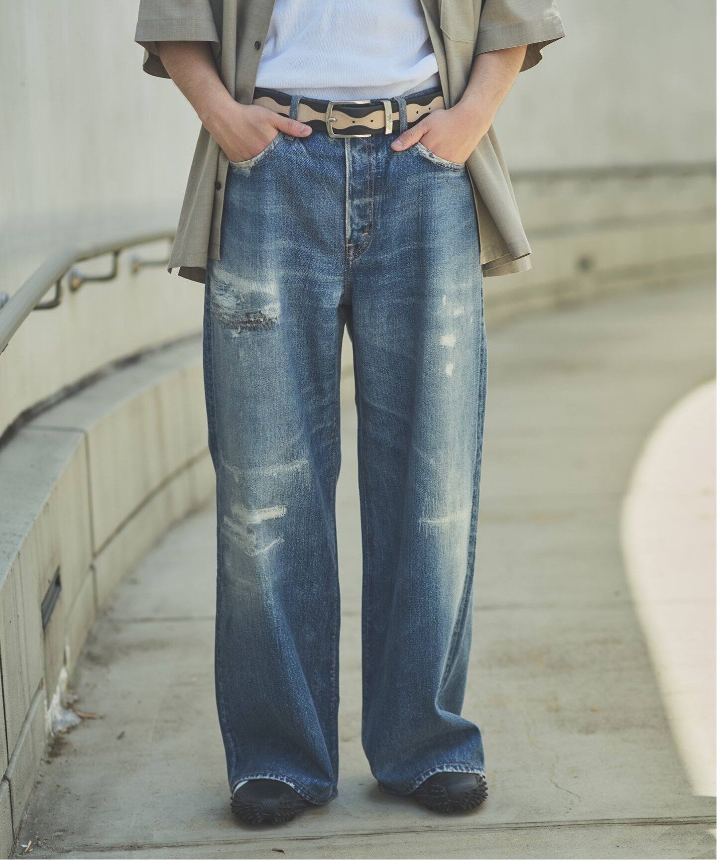 パンツ JOURNAL STANDARD TRANSFER DENIM CANNON トランスファー デニム キャノン 5 ポケット パンツ（デニム