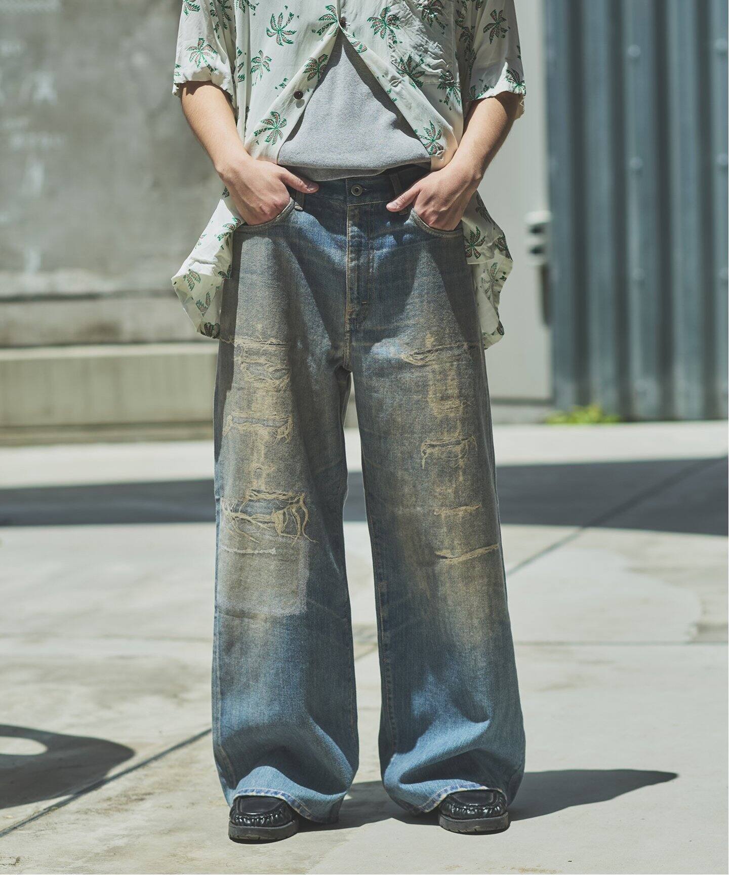 パンツ JOURNAL STANDARD TRANSFER DENIM CANNON トランスファー デニム キャノン 5 ポケット パンツ（デニム