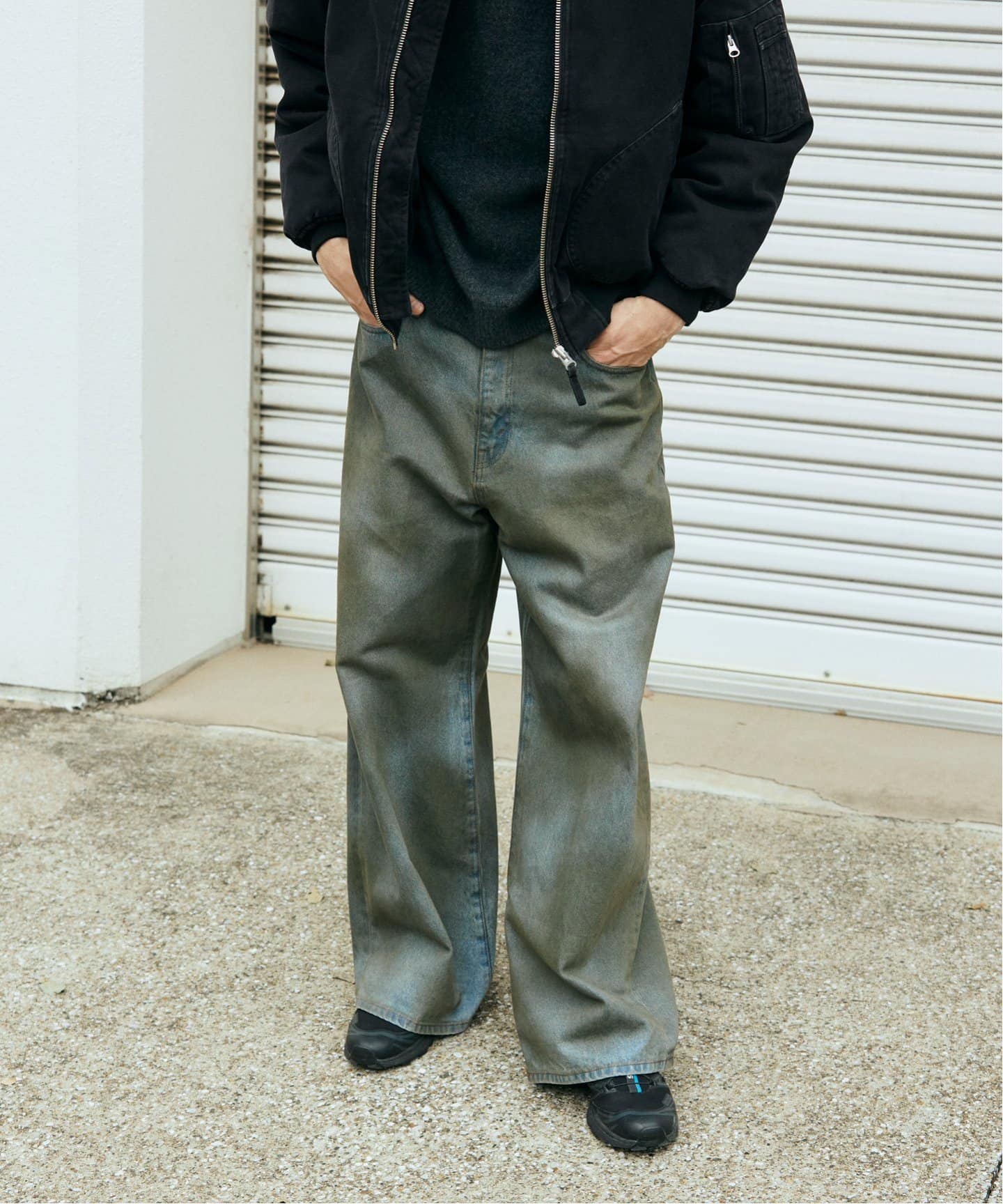 追加》デニムキャノン 5ポケット フェードダイ（デニムパンツ