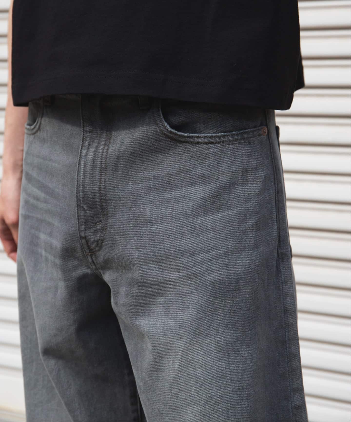 デニム キャノン 5ポケット フェード グレー（デニムパンツ・ジーンズ