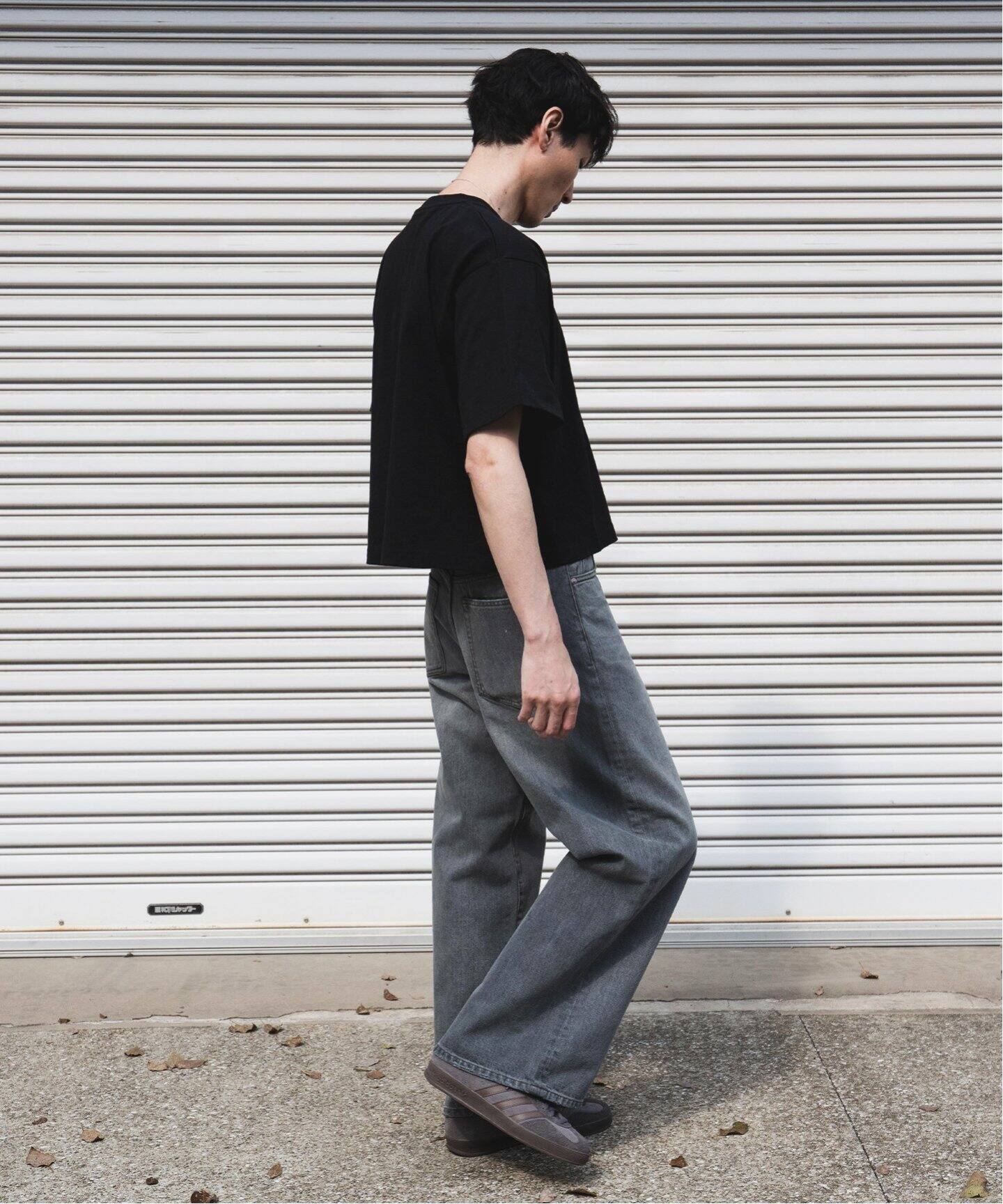 デニム キャノン 5ポケット フェード グレー染（デニムパンツ