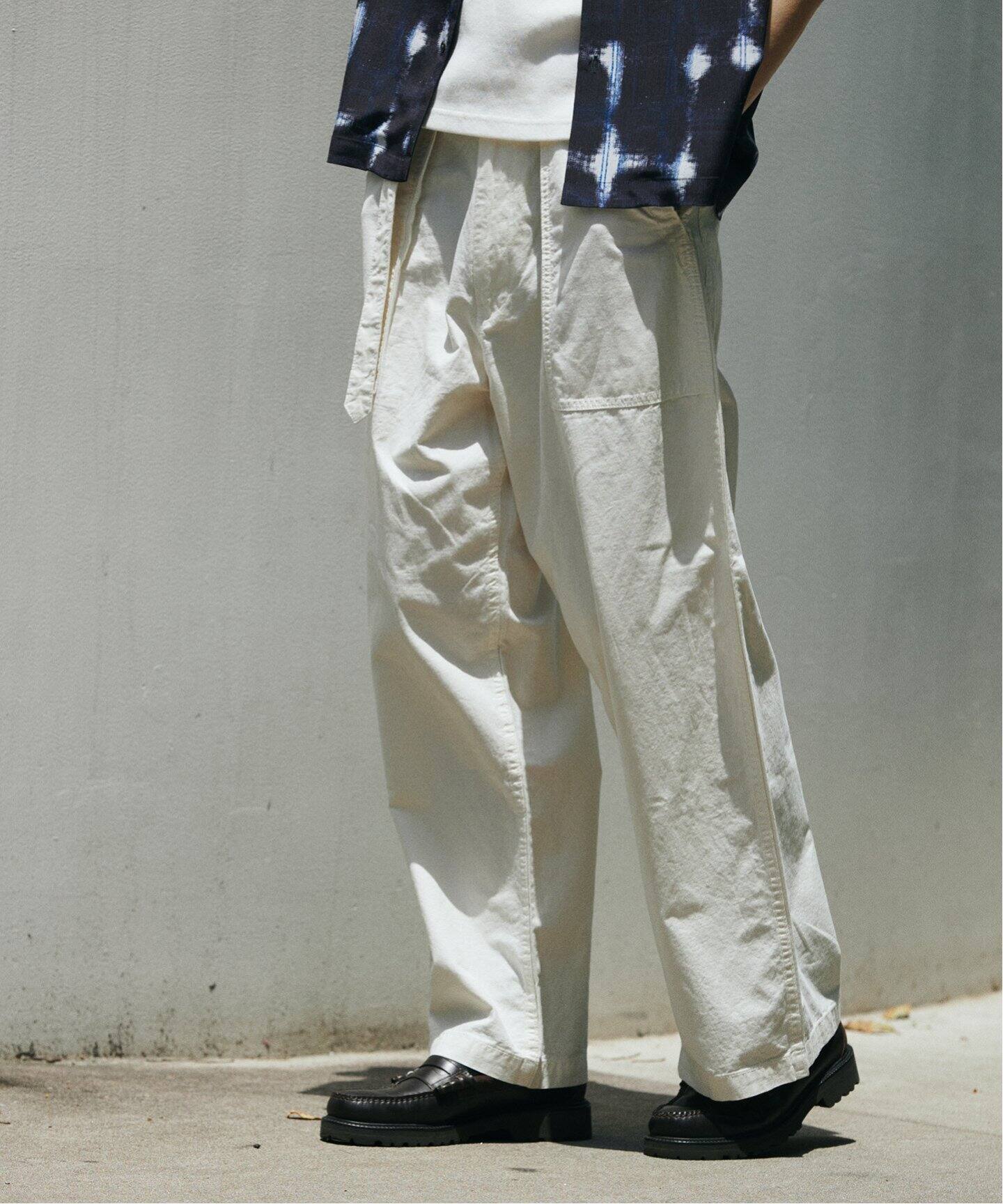 【JOURNAL STANDARD】綿麻ベルテッド キャノンベイカーパンツ JOURNAL STANDARD（ジャーナルスタンダード）の「綿麻ベルテッド