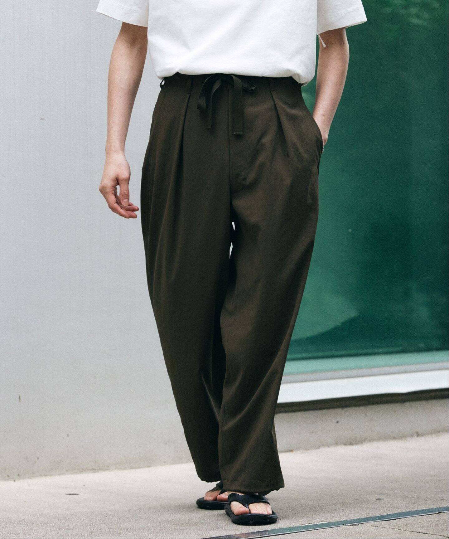 ”吸水速乾 / 接触冷感” EVALET シャドーチェック オーバーパンツ JOURNAL STANDARD（ジャーナルスタンダード）の「”吸水速乾