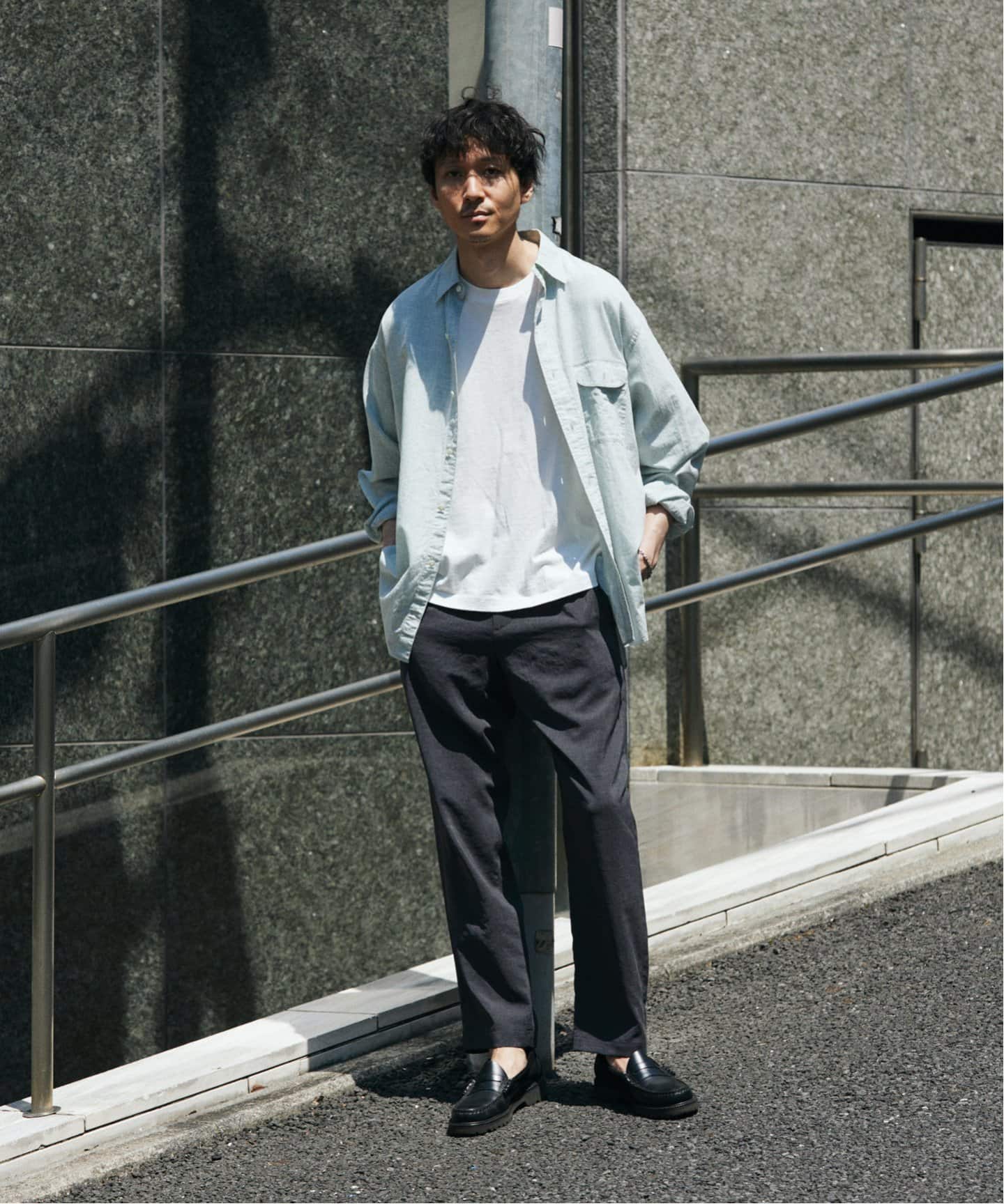 吸水速乾 / 接触冷感” EVALET LIGHT ブッチャー1プリーツスラックス