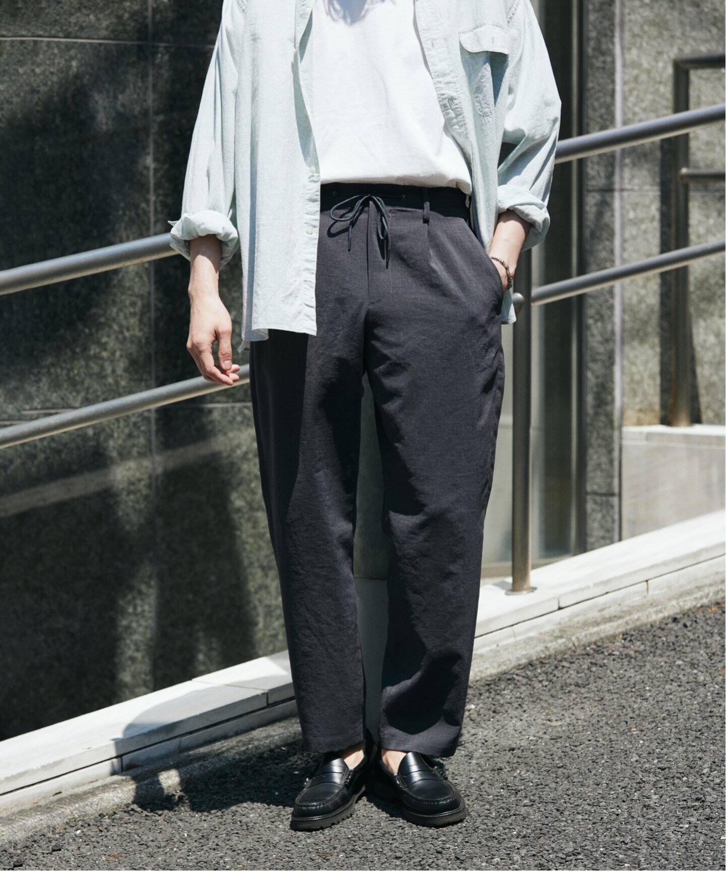 吸水速乾 / 接触冷感” EVALET LIGHT ブッチャー1プリーツスラックス