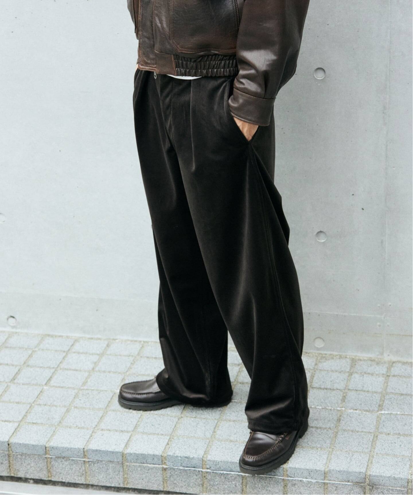 ジャーナルスタンダード（JOURNAL STANDARD）/トリコット ベロア フェード オーバー パンツ トリコット ベロア フェード オーバー パンツ（その他パンツ