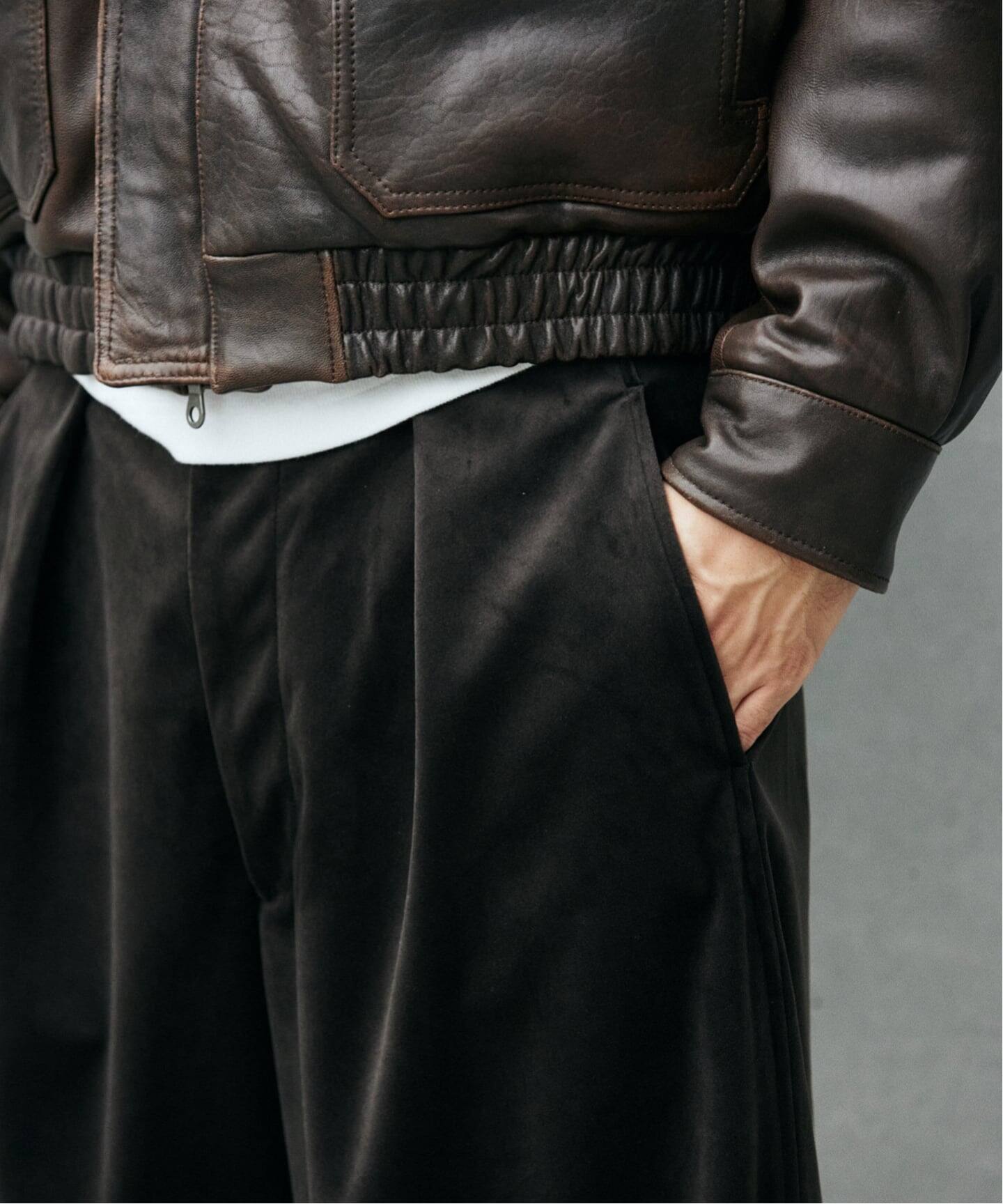 トリコット ベロア フェード オーバー パンツ（その他パンツ