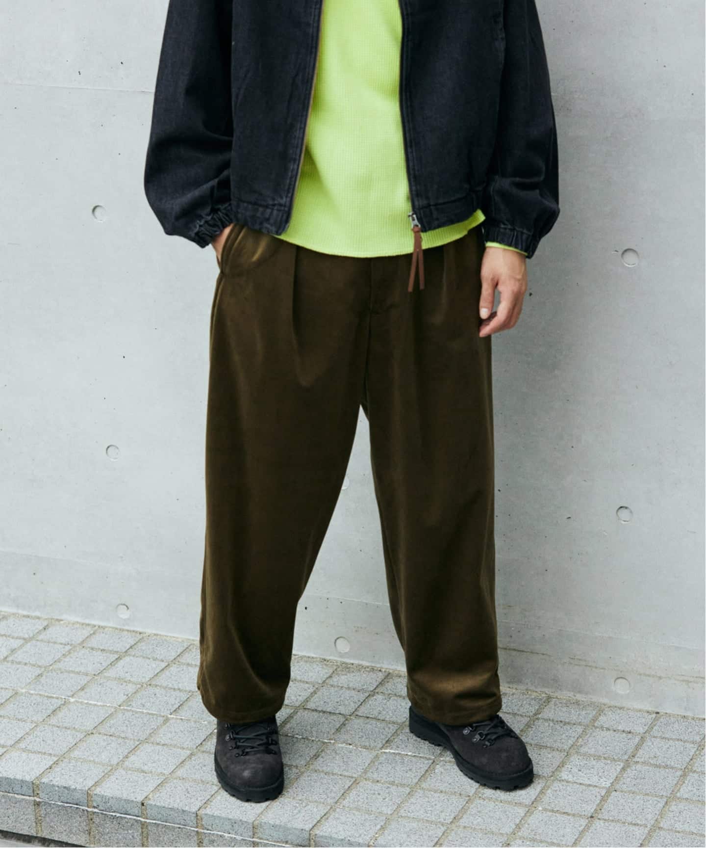 トリコット ベロア フェード オーバー パンツ（その他パンツ