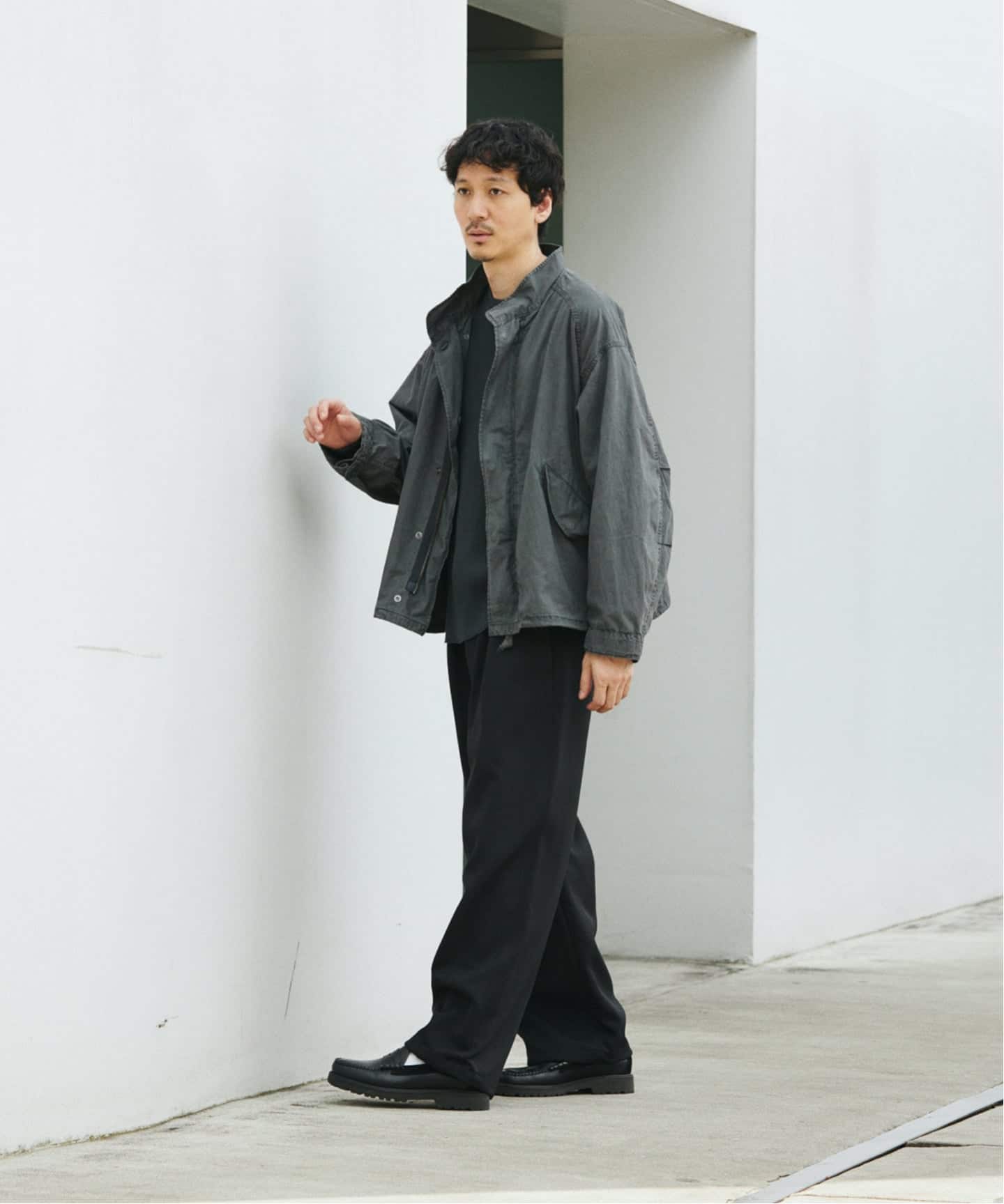 ジャーナルスタンダード◎ダブルクロススリムパンツ　40 ブラック D.HYGEN - Patchwork Jacquard Stretch Slim Pants