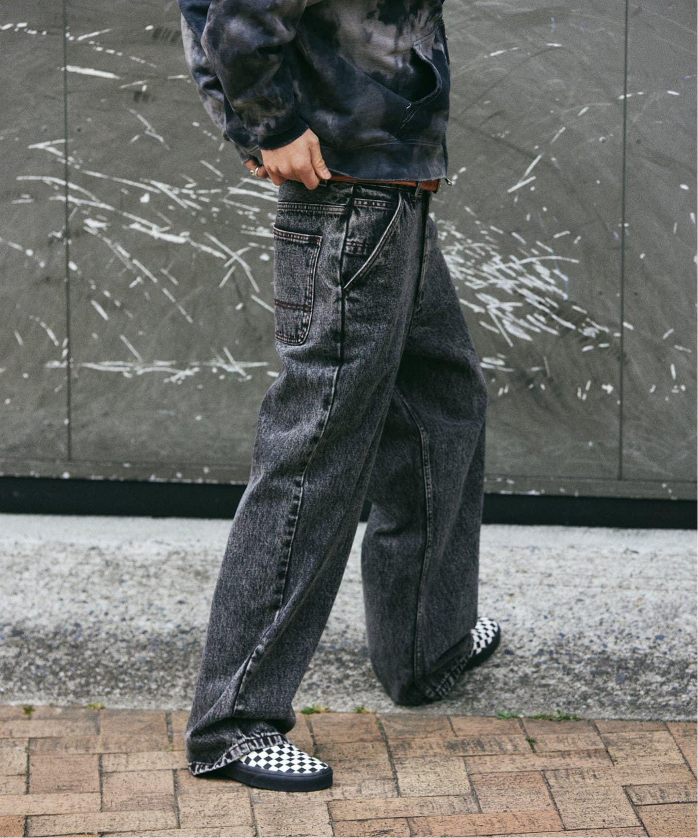 正規店購入 RYE CHASIN ブラックワイドパンツ 正規店購入 RYE CHASIN