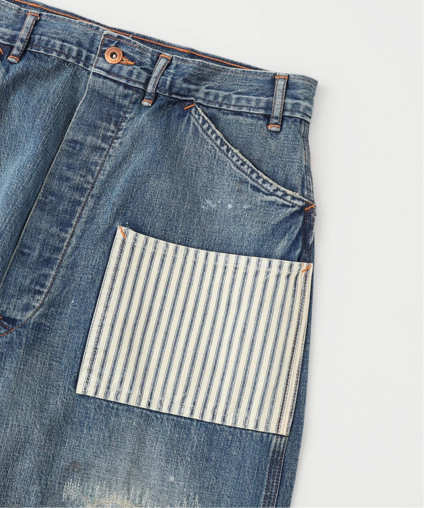 小川ですBOWWOW LAPD PRISONER BV252-LPDPA BOWWOW - BOW WOW 25FWバウワウ LAPD PRISONER DENIM PANTS AGED(BW252