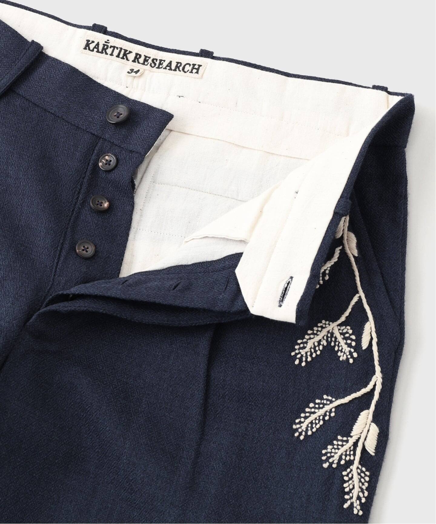 KARTIK RESEARCH / カルティック リサーチ Pleated Trouser