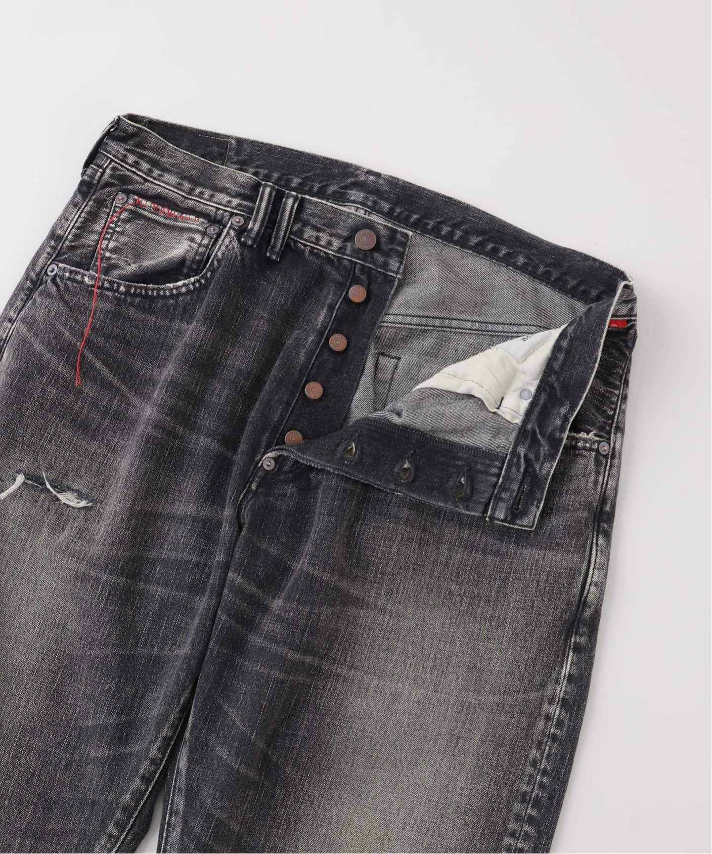 ANACHRONORM アナクロノーム　ストレートデニム　赤耳　Size 36 ANACHRONORM Type-α Basic Tapered Jeans [INDIGO / AGING WASH