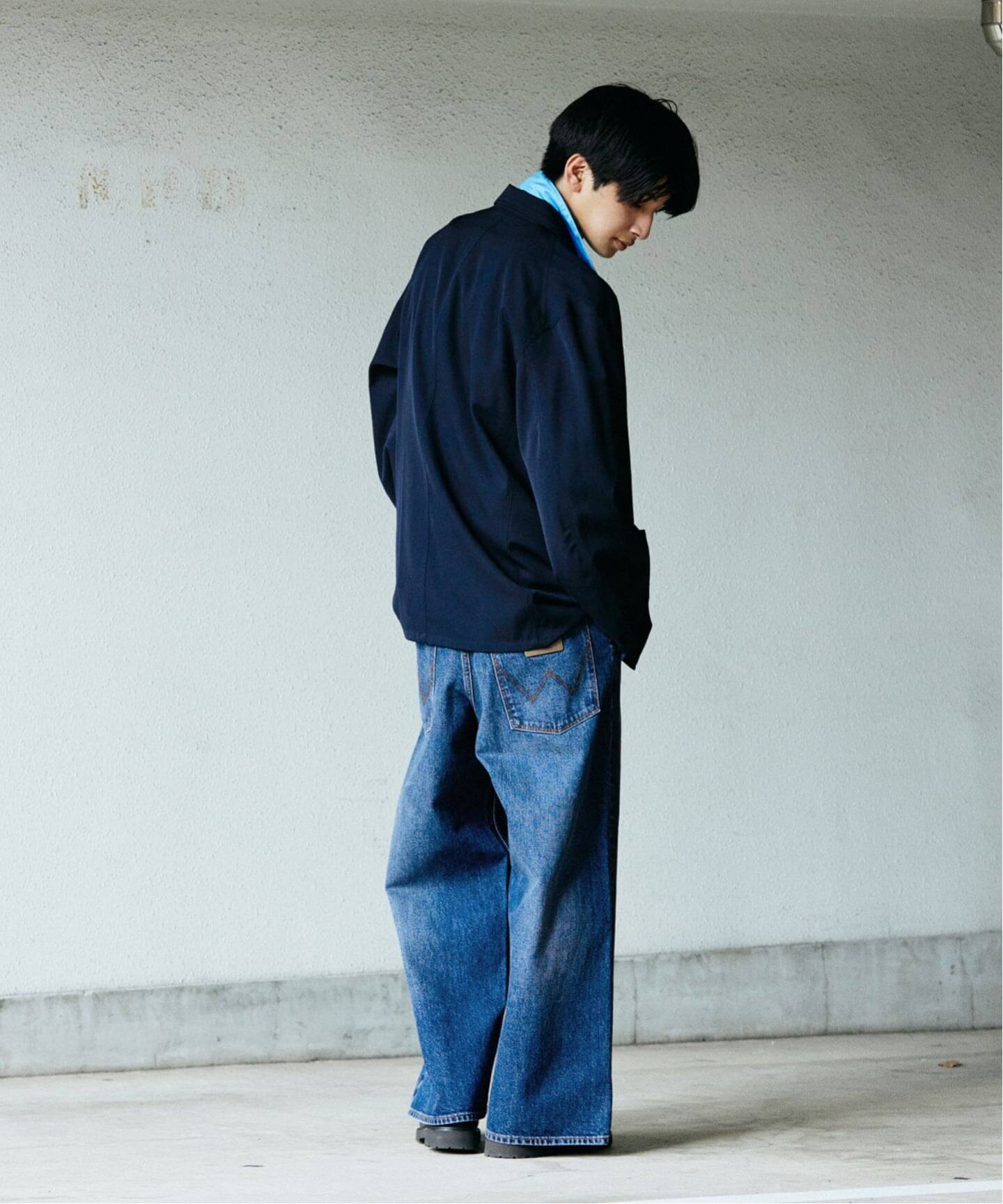 コラボ ラングラー×アンフォロー デニムパンツ L 未使用級 フレア 濃紺 コラボ ラングラー×アンフォロー デニムパンツ L 未使用級