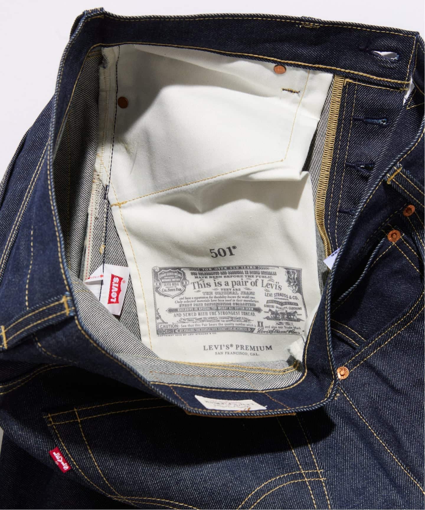 リーバイス501別注セルビッチデニム LEVI'S(R)/リーバイス(R) 別注 501(R) セルビッチ リジッド【L28