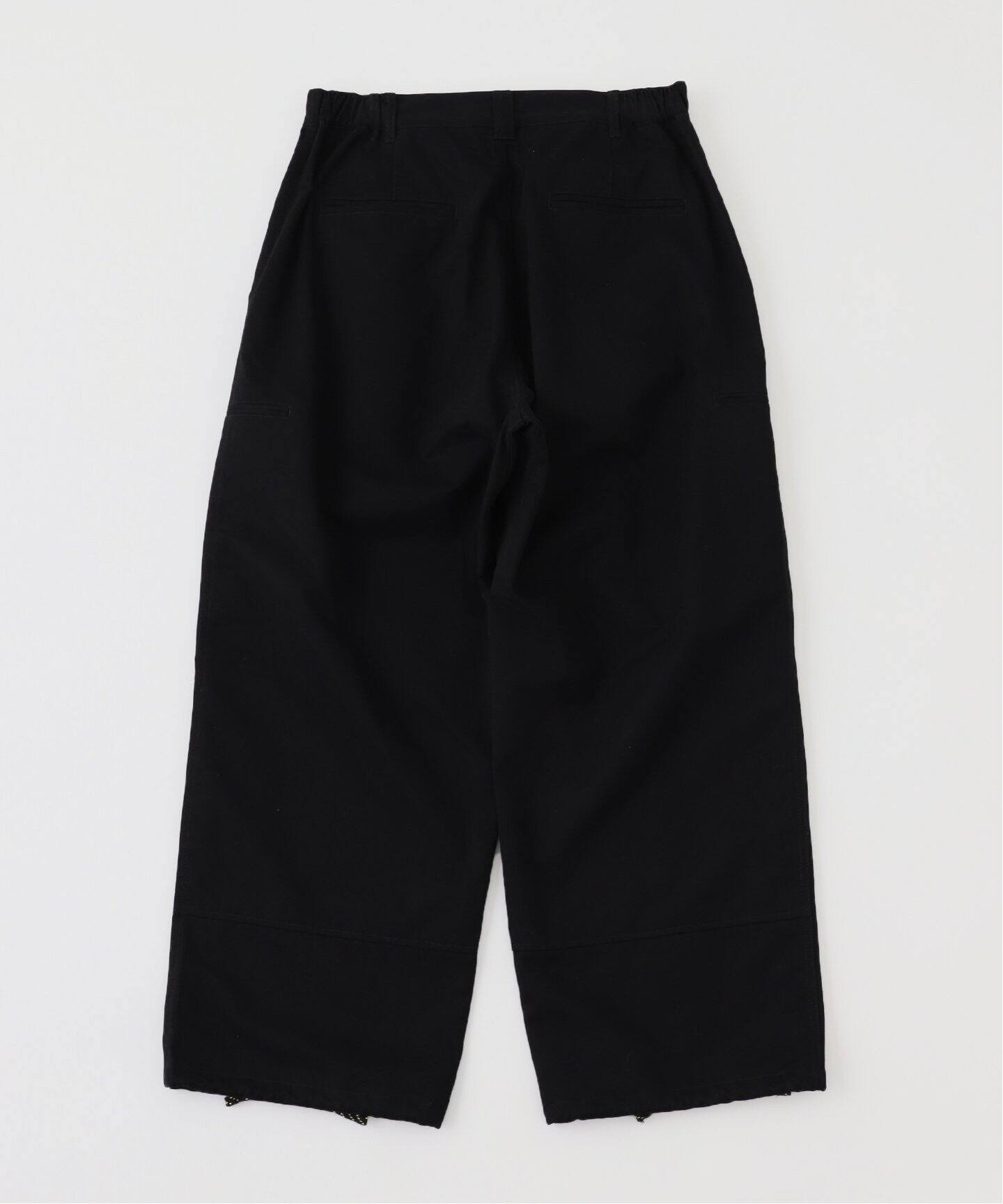 パンツ RAJABROOKE BASIK CHINO PANTS(WIDE) BLACK RAJABROOKE|ラジャブルック】BASIK CHINO PANTS WIDE/ベーシック