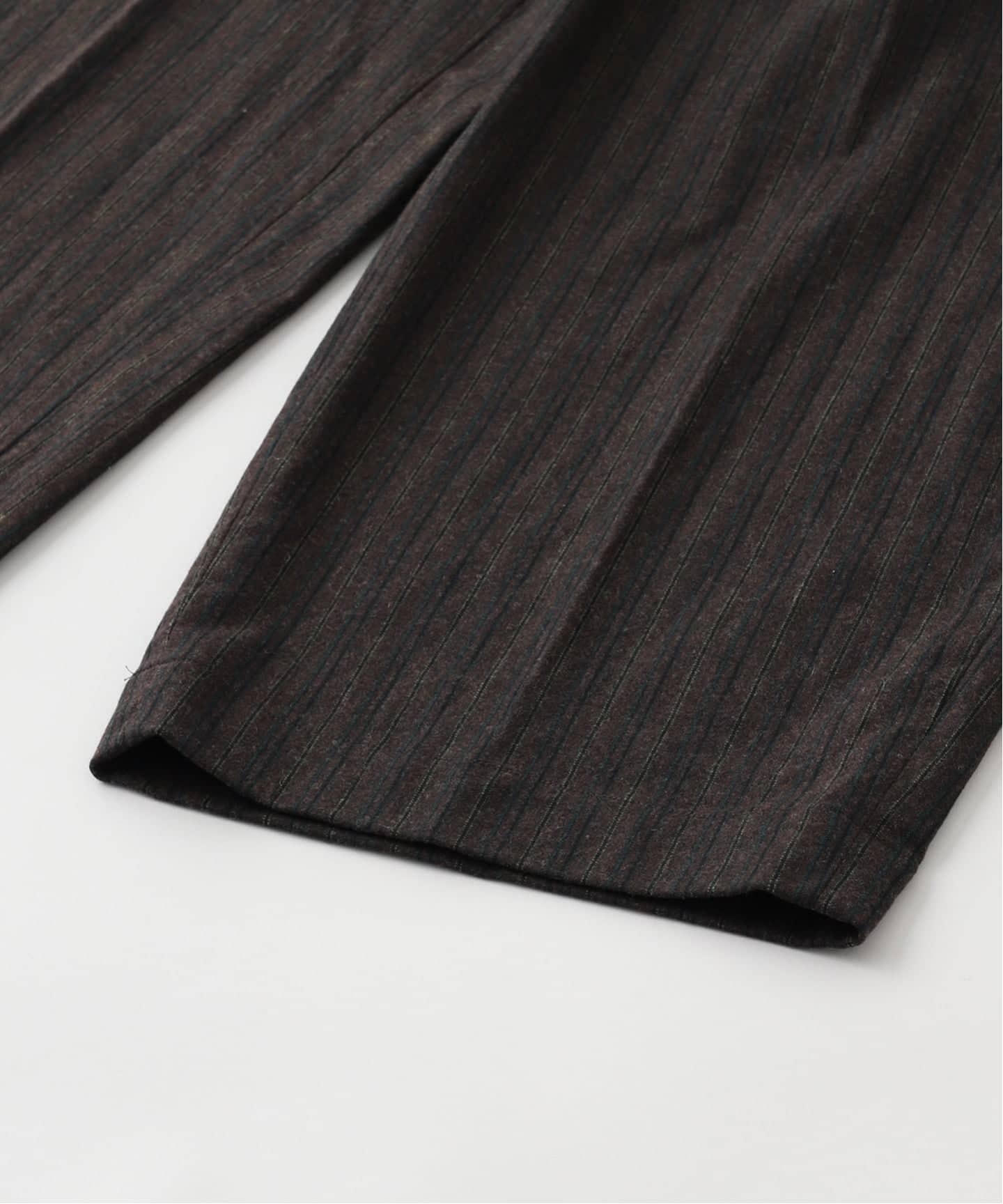 ts(s) / ティーエスエス Stripe C/W 3 Tuck Baggy Pants（スラックス