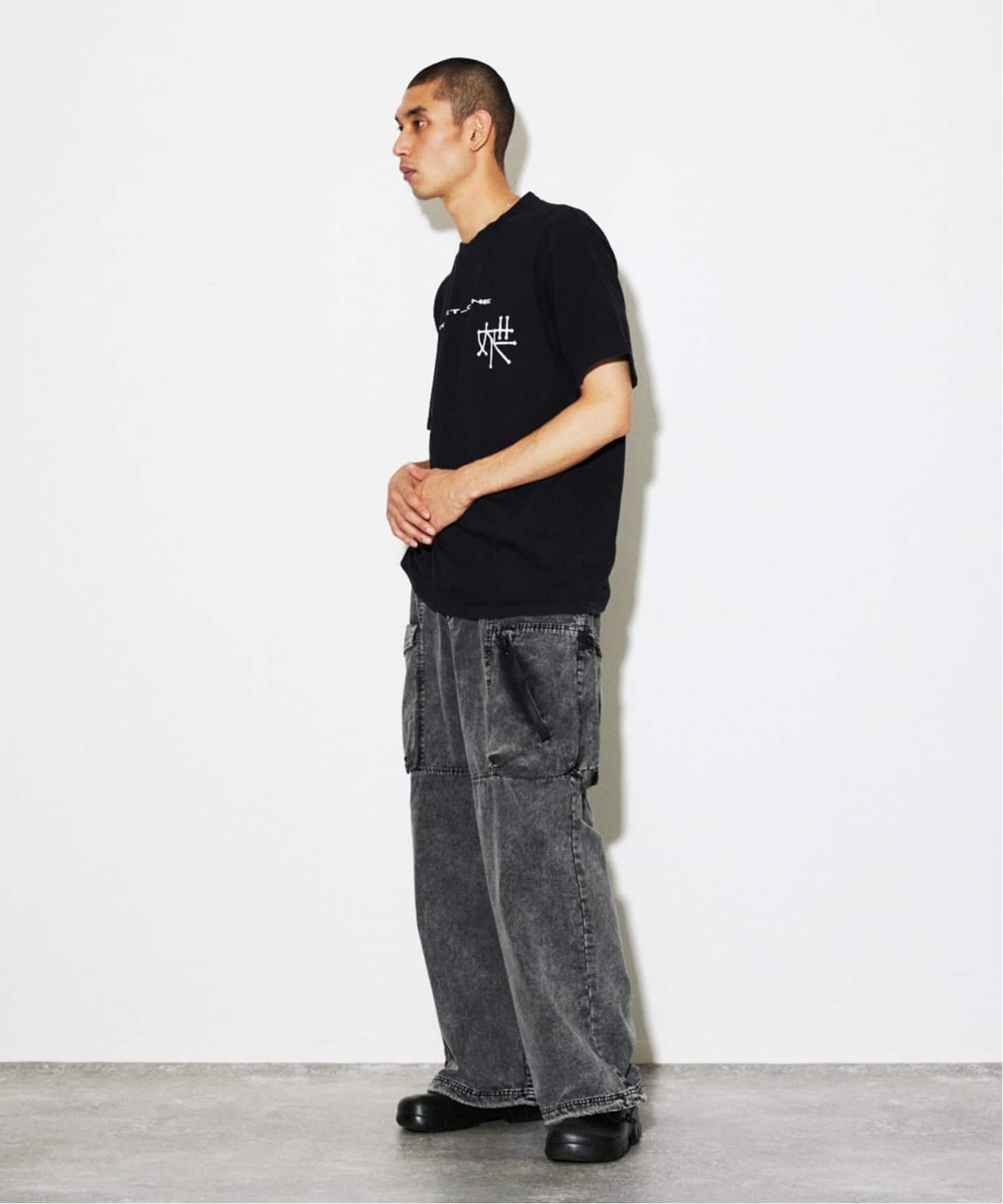 NULL TOKYO / ヌル トウキョウ 別注 バギー キャンバス 加工 パンツ