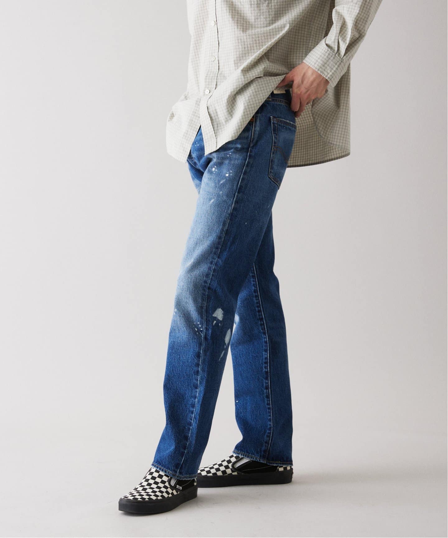 リーバイス × ジャーナルスタンダード 501 ペンキ デニム パンツ W33 LEVI'S(R) VINTAGE CLOTHING / リーバイス 1947 501 JEANS