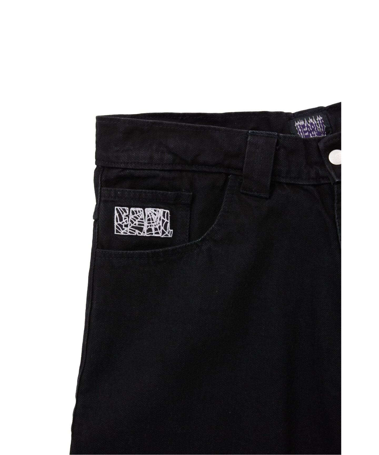 earl skateboardsブラックデニムsサイズ Earl Skateboards / アール スケートボーズ EMBROIDERY DENIM（デニム