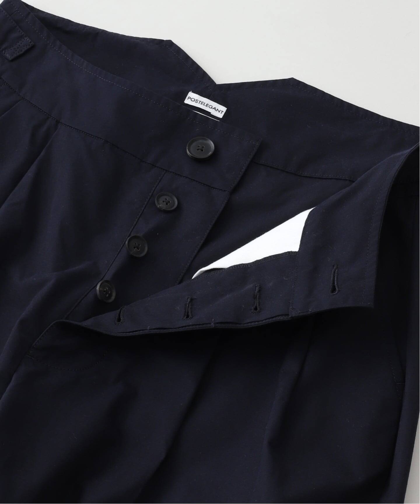 POSTELEGANT / ポステレガント high count cotton trousers