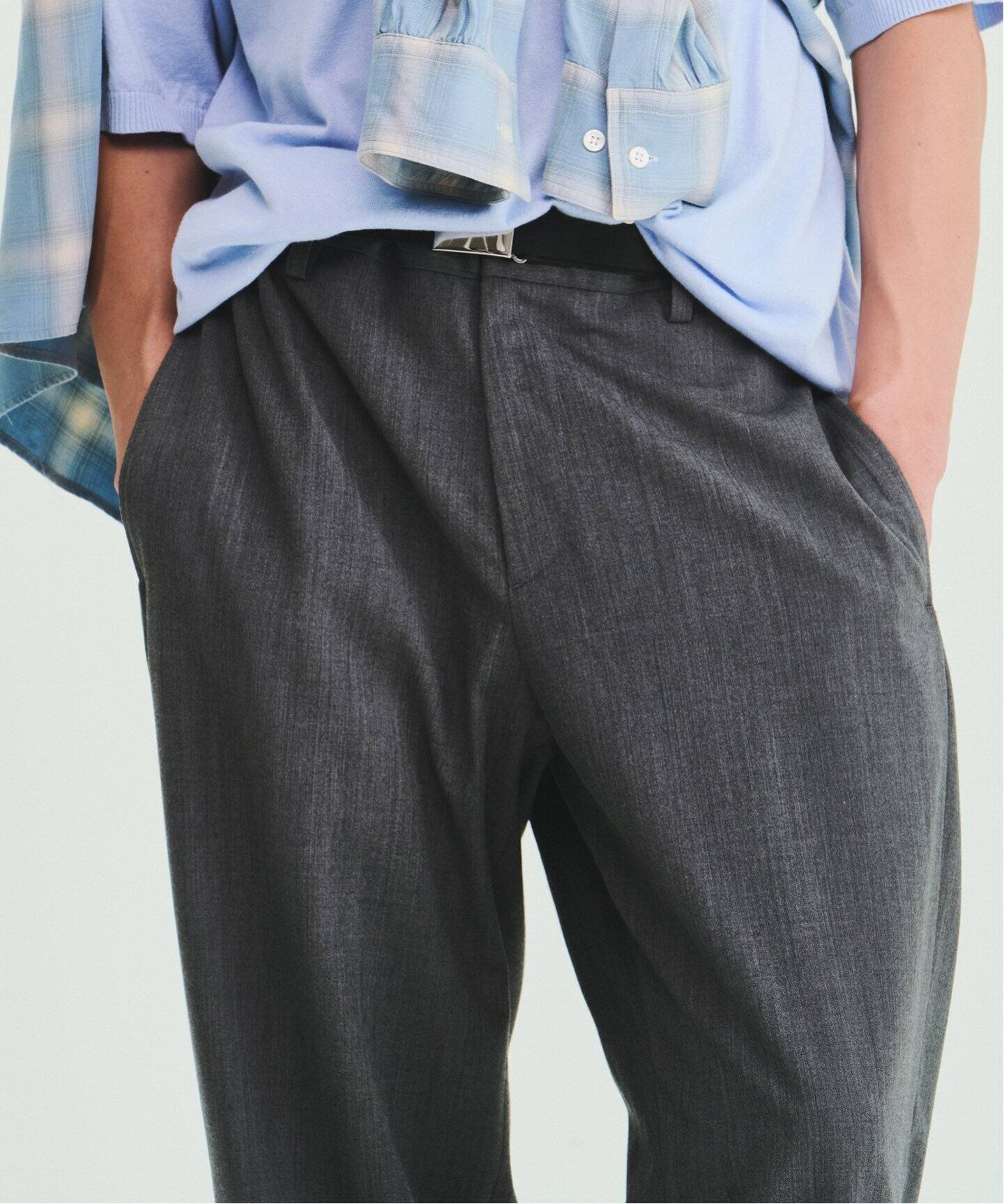 FOLL / フォル】wool poly everyday trouser（スラックス）｜UNFOLLOW 