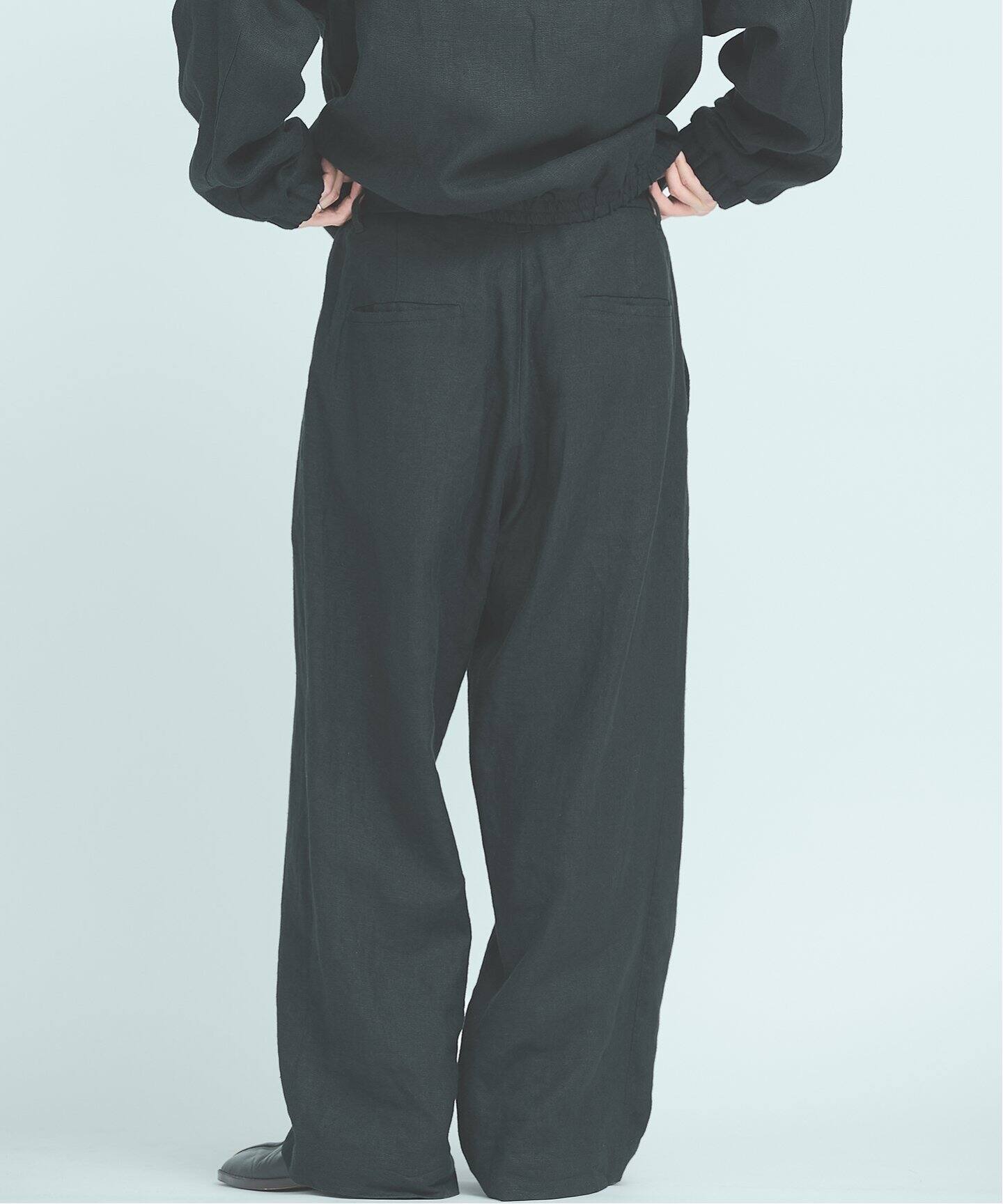 FOLL / フォル】wet linen wardrobe trouser（その他パンツ 