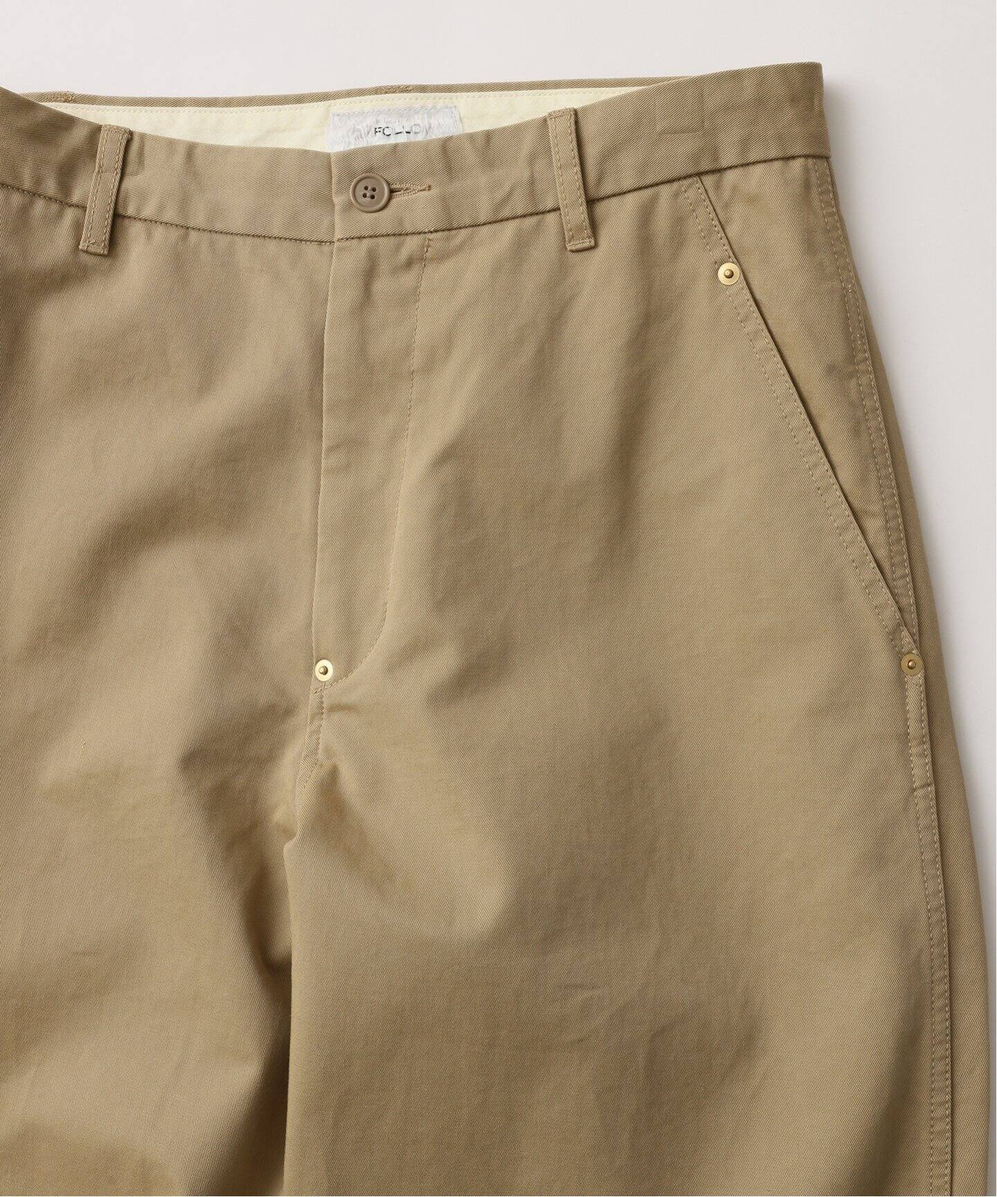 FOLL / フォル】soft bio twill wardrobe chino（チノパンツ