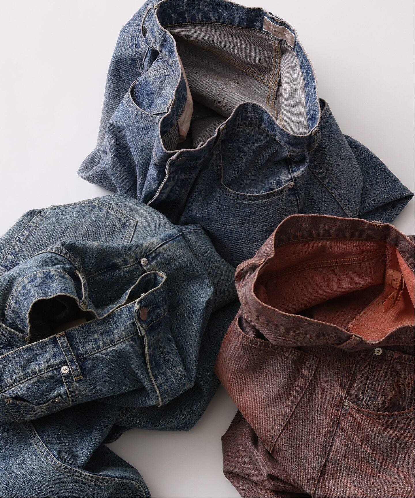 FOLL / フォル】natural dye wardrobe jeans（ジャージ／トラック