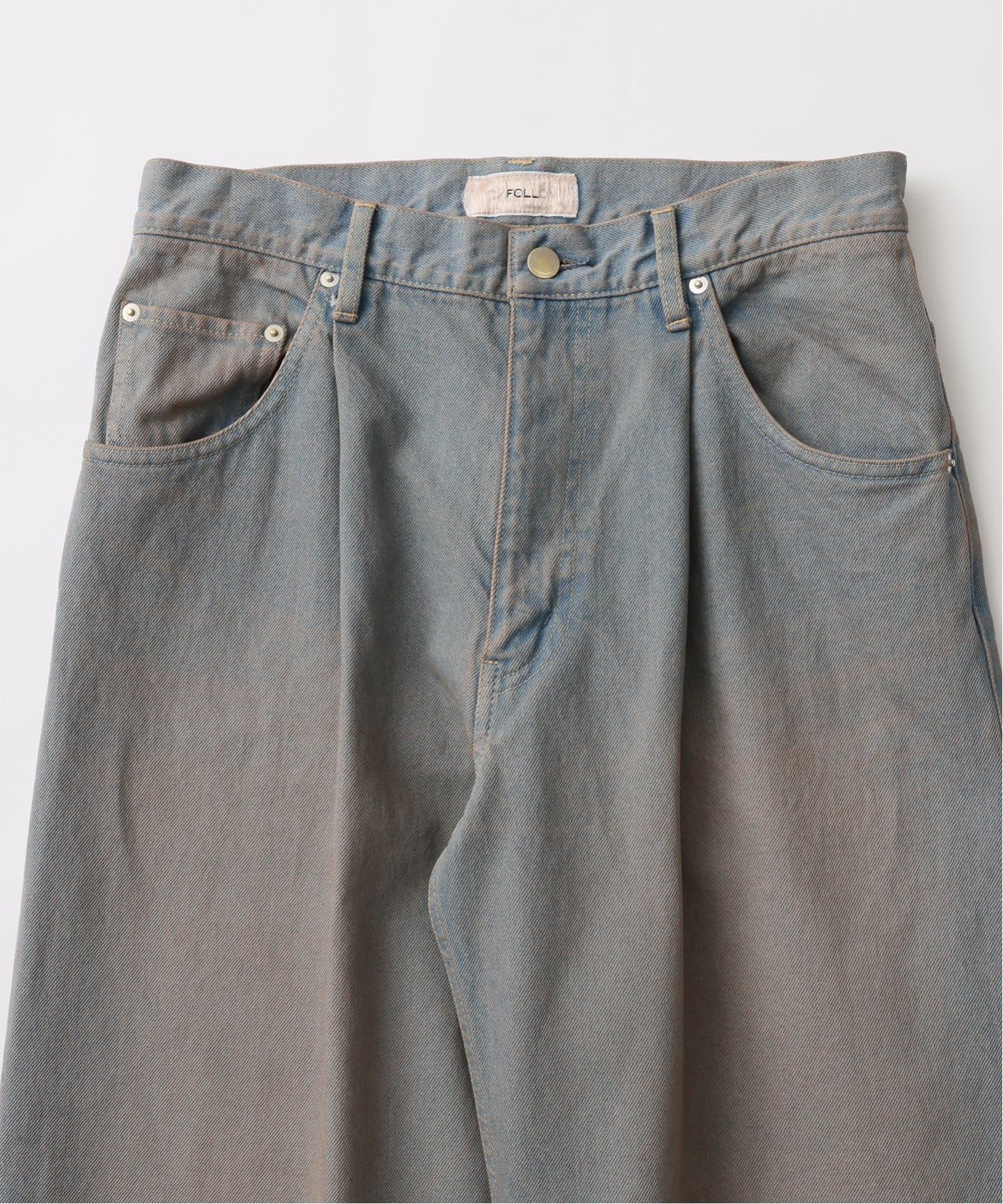 FOLL/フォル】natural dye baggy jeans（デニムパンツ・ジーンズ