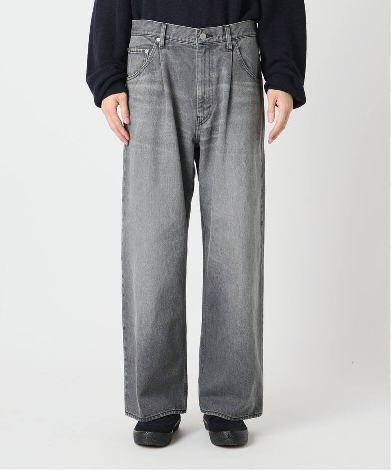 FOLL/フォル】black baggy wardrobe jeans（デニムパンツ・ジーンズ 