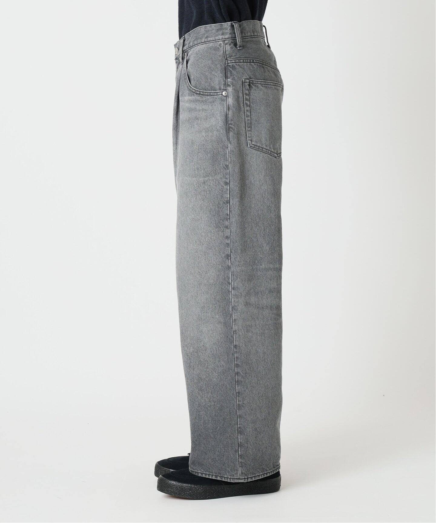 FOLL/フォル】black baggy wardrobe jeans（デニムパンツ・ジーンズ