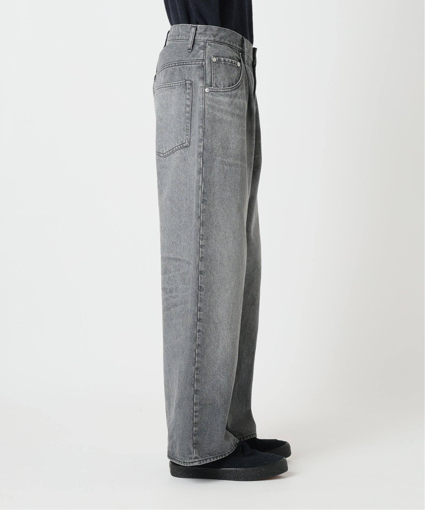 FOLL/フォル】black baggy wardrobe jeans（デニムパンツ・ジーンズ