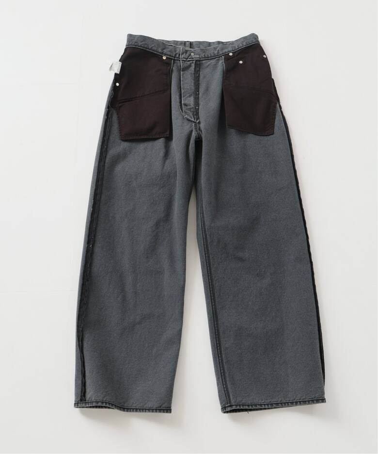 FOLL/フォル】black baggy wardrobe jeans（デニムパンツ・ジーンズ 