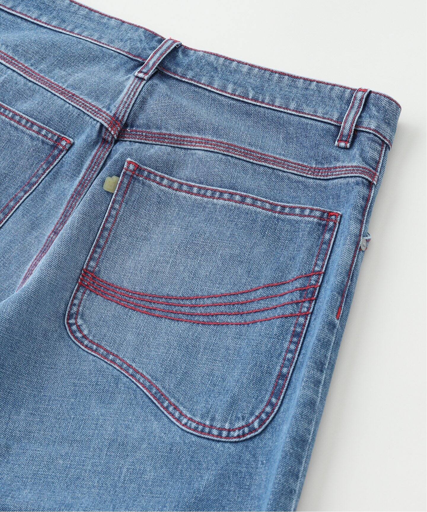 ERL / イーアールエル】UNISEX DENIM INDIANA SKATE SHORTS W