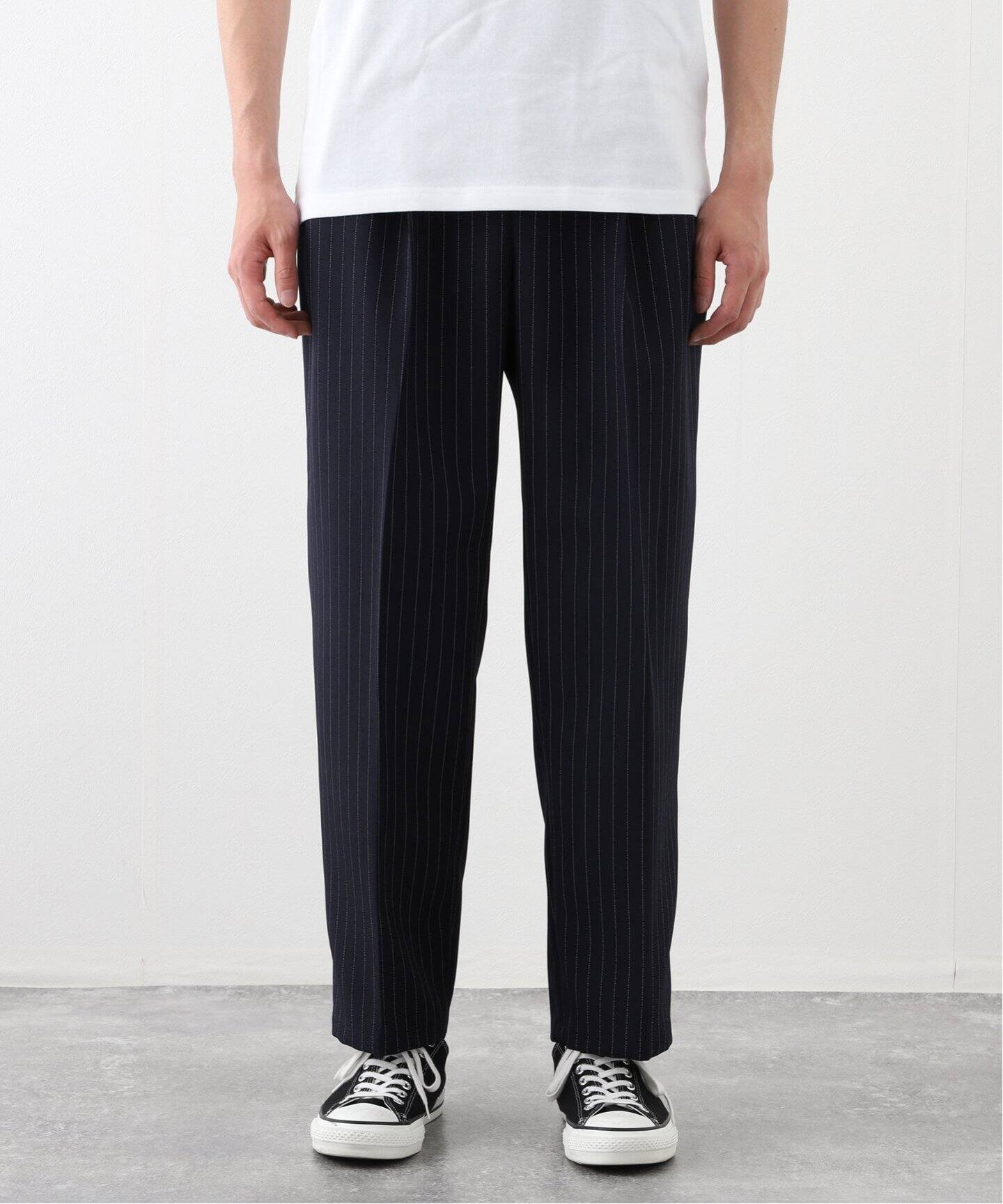 Taiga Igari / タイガイガリ】 Dress Stripe Two Pleats PT 