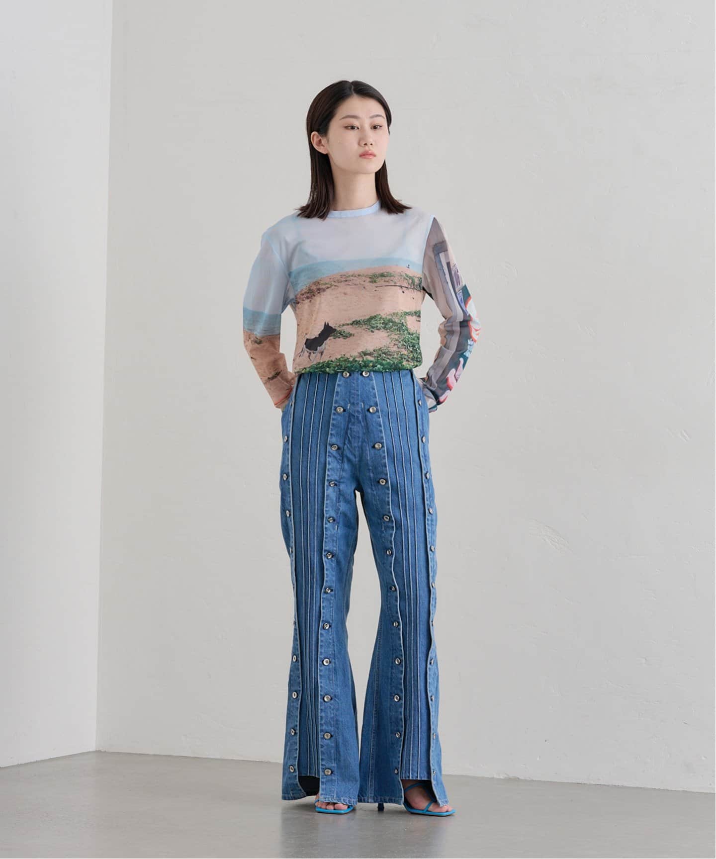 BIOTOP(ビオトープ) / WOMEN【Cristaseya】BLEACHED DENIM